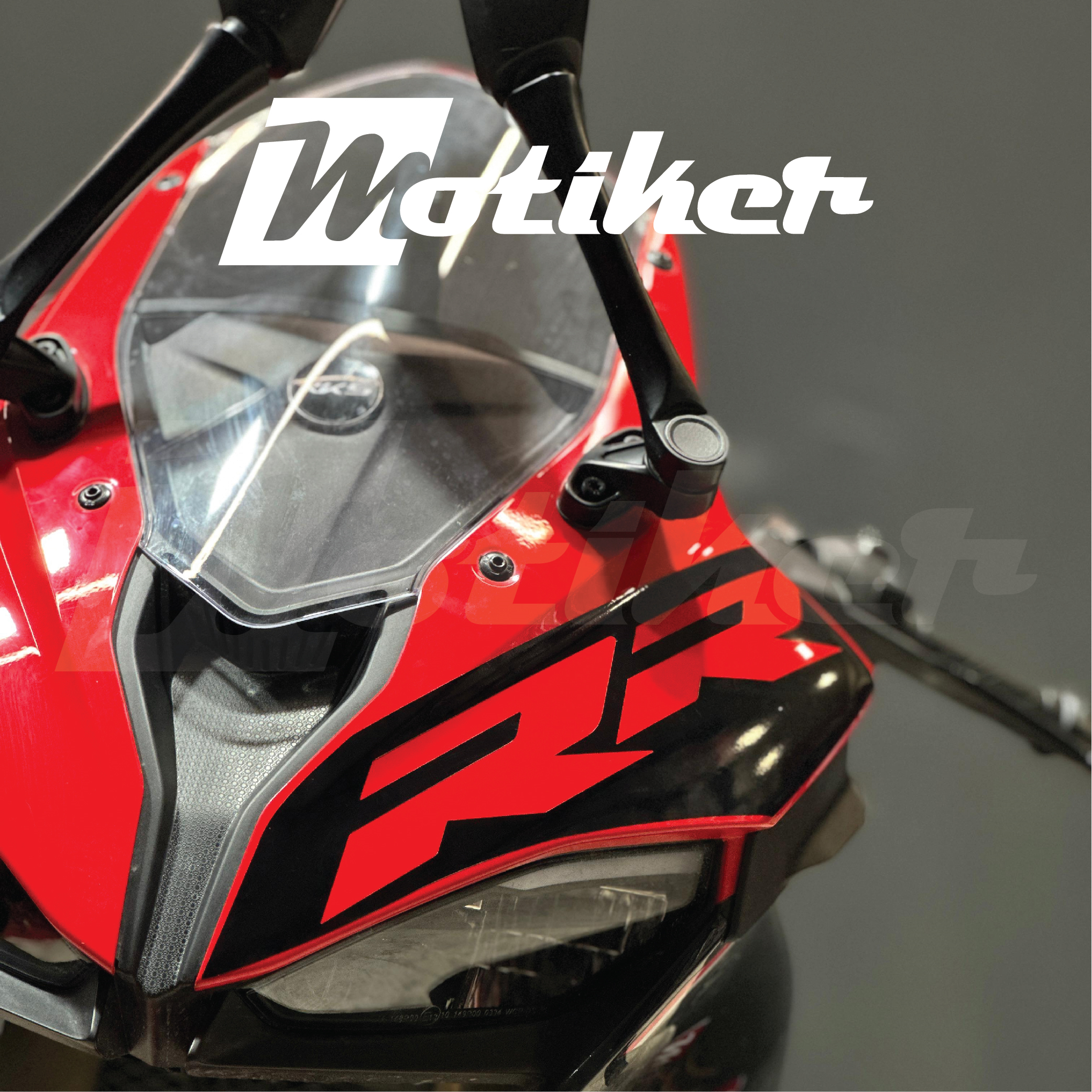 RKS QJ SRK125R Ön Kafa RR Tasarım Sticker Etiket Modeli