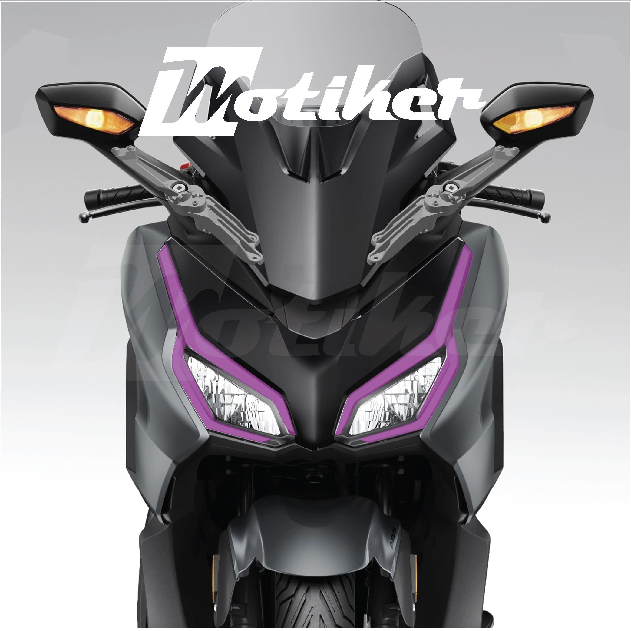 Honda Forza 2023-2024-2025 Yılları Uyumlu Mor Far Filmi Far Tasarım Sticker