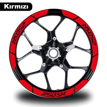 CF MOTO 250 SR Geniş Jant Sticker Etiket Modeli