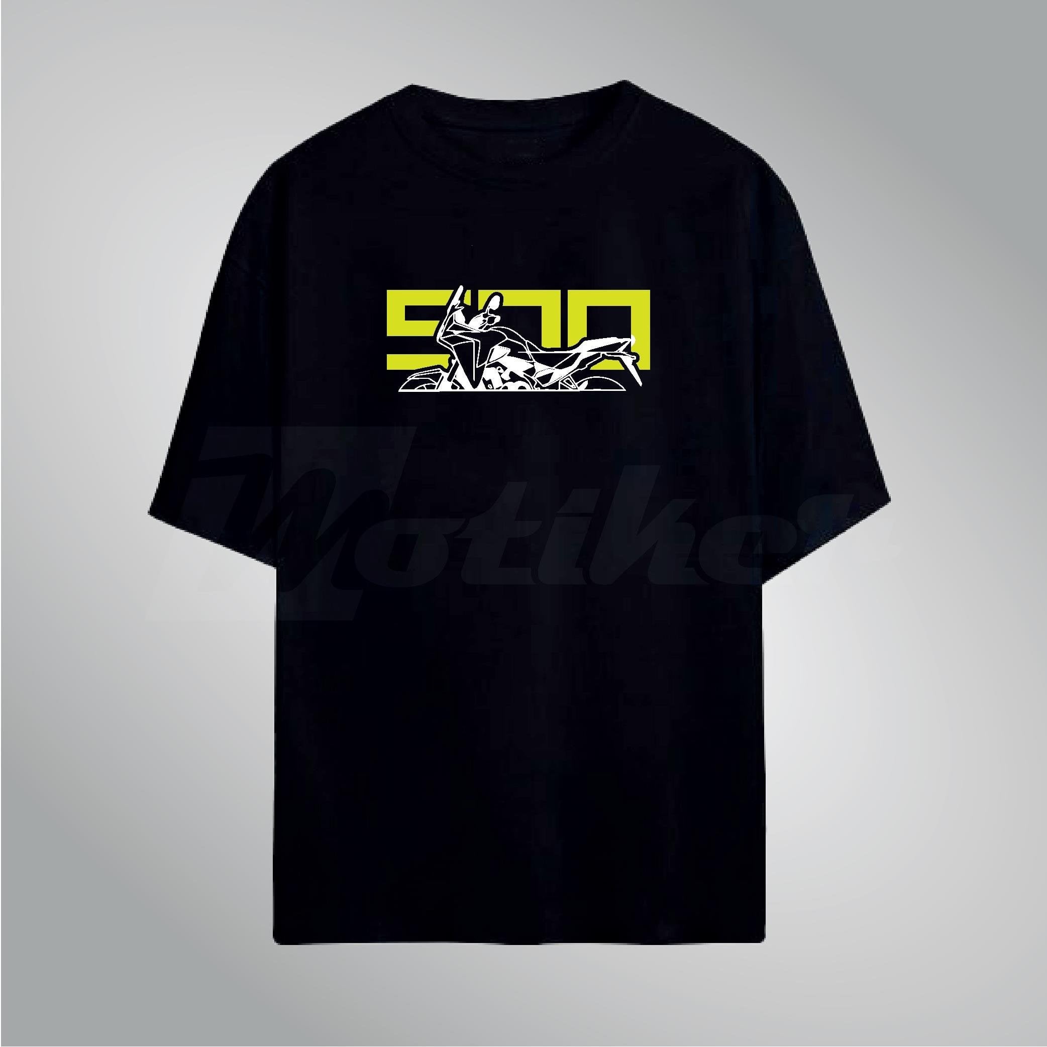 Honda NX500 Siluet Tshirt Modeli Beyaz Kırmızı