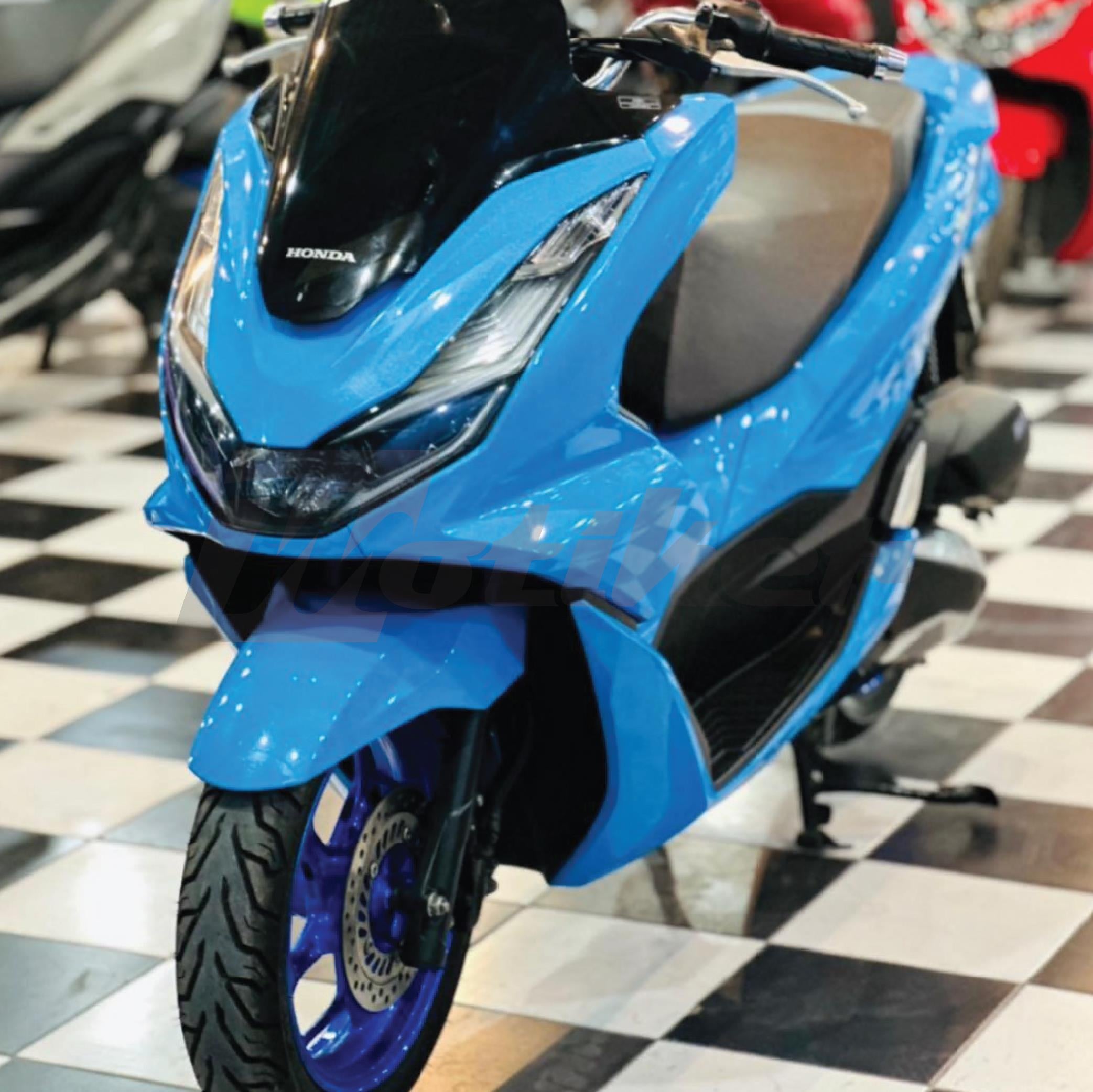 HONDA PCX Mavi ful folyo Kaplama