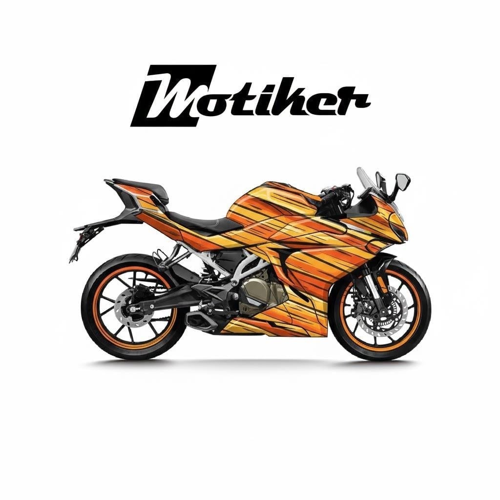 CFMOTO 250SR Airbrush  Carton Tasarım Sticker Etiket Modeli