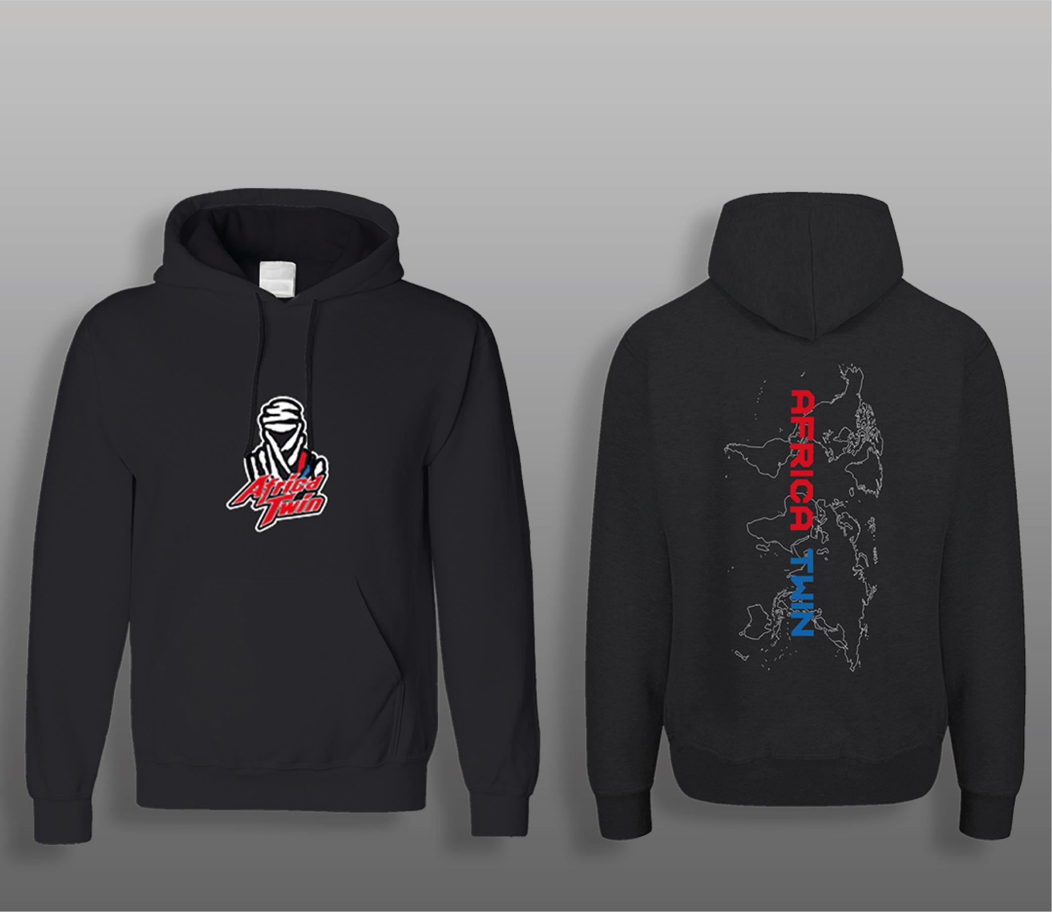 SweatshirtAfrica-Twin Harita Motorcu Sweatshirt Modeli Siyah