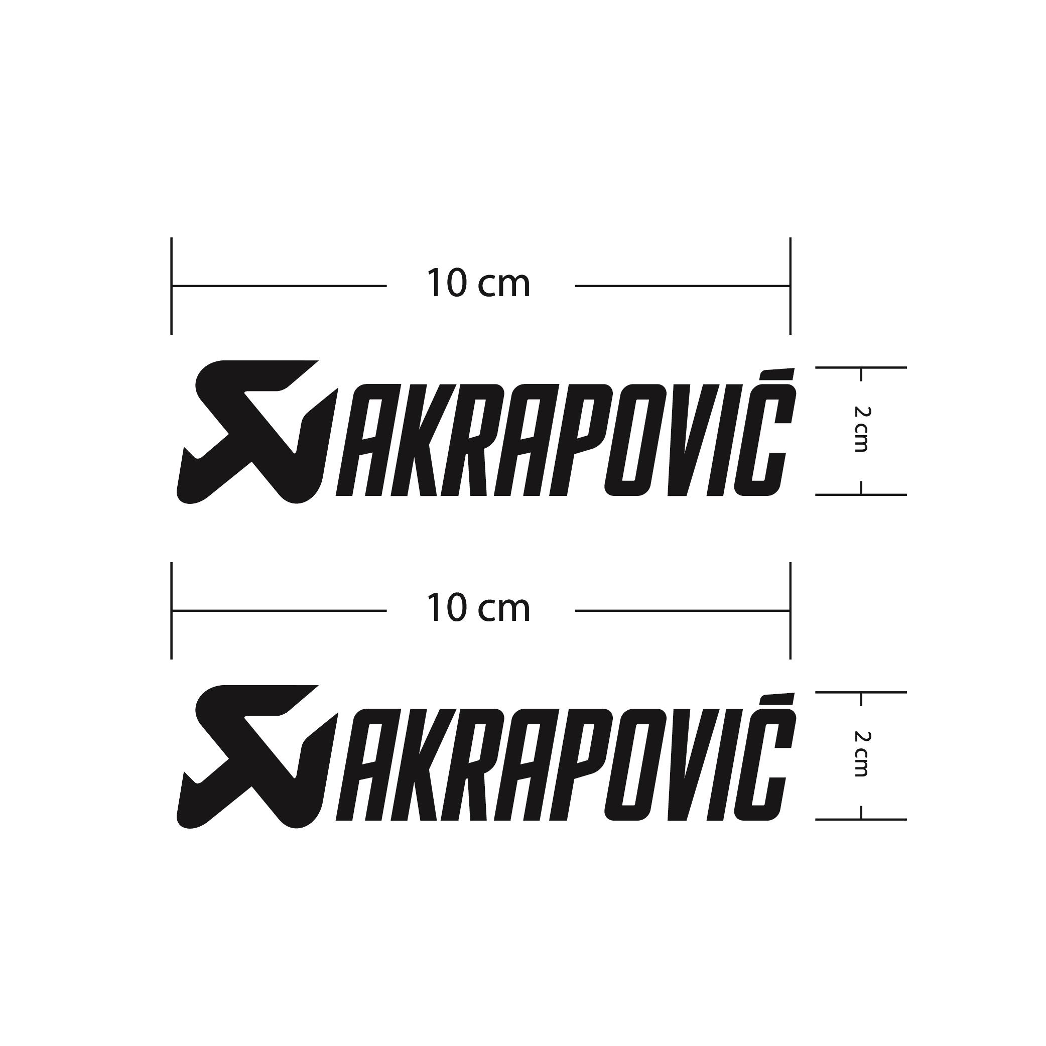 Akrapovic Siyah Motosiklet Sponsor Markası Sticker Etiket Modeli