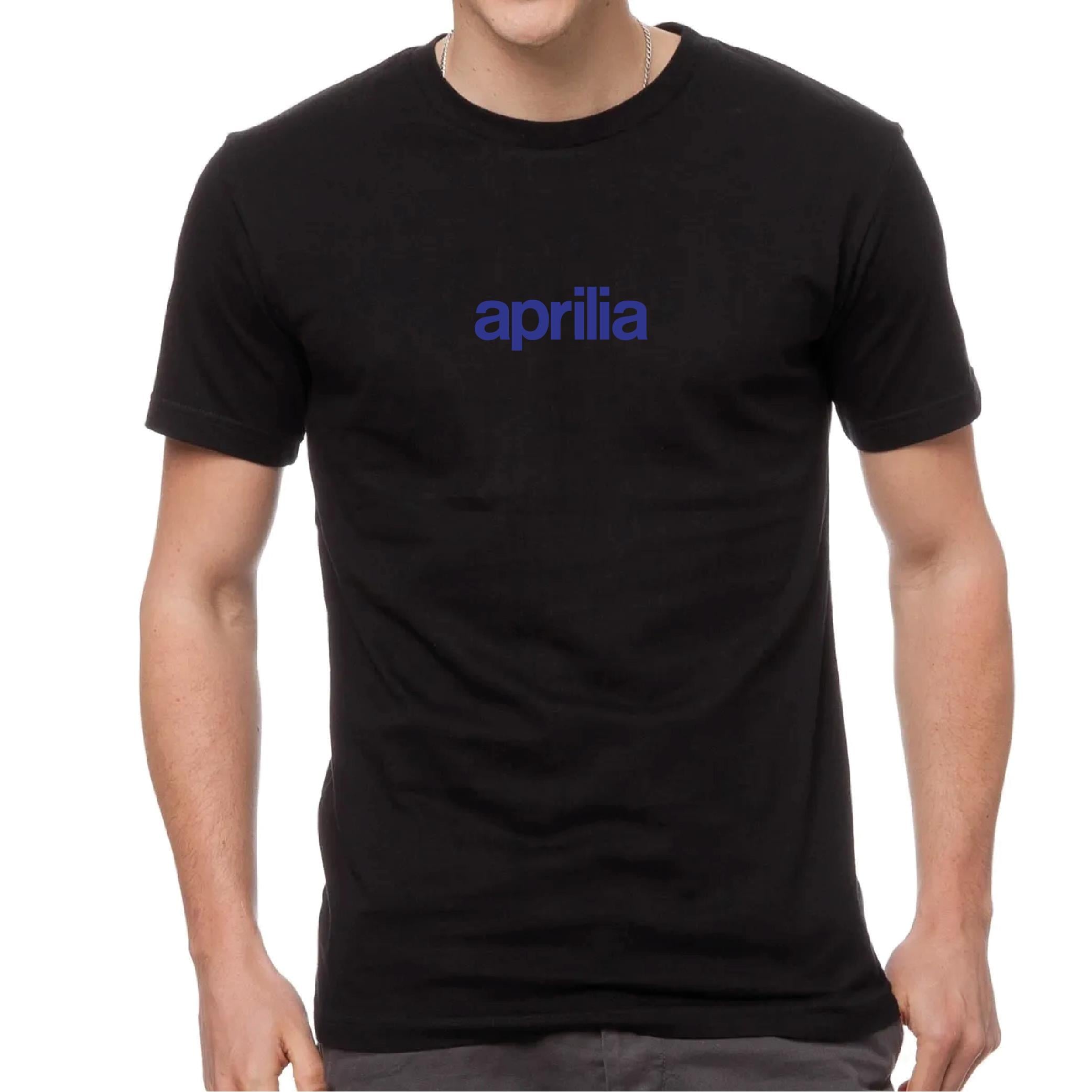 T-ShirtAprilia Tişört Mavi Motorcu Tişörtü