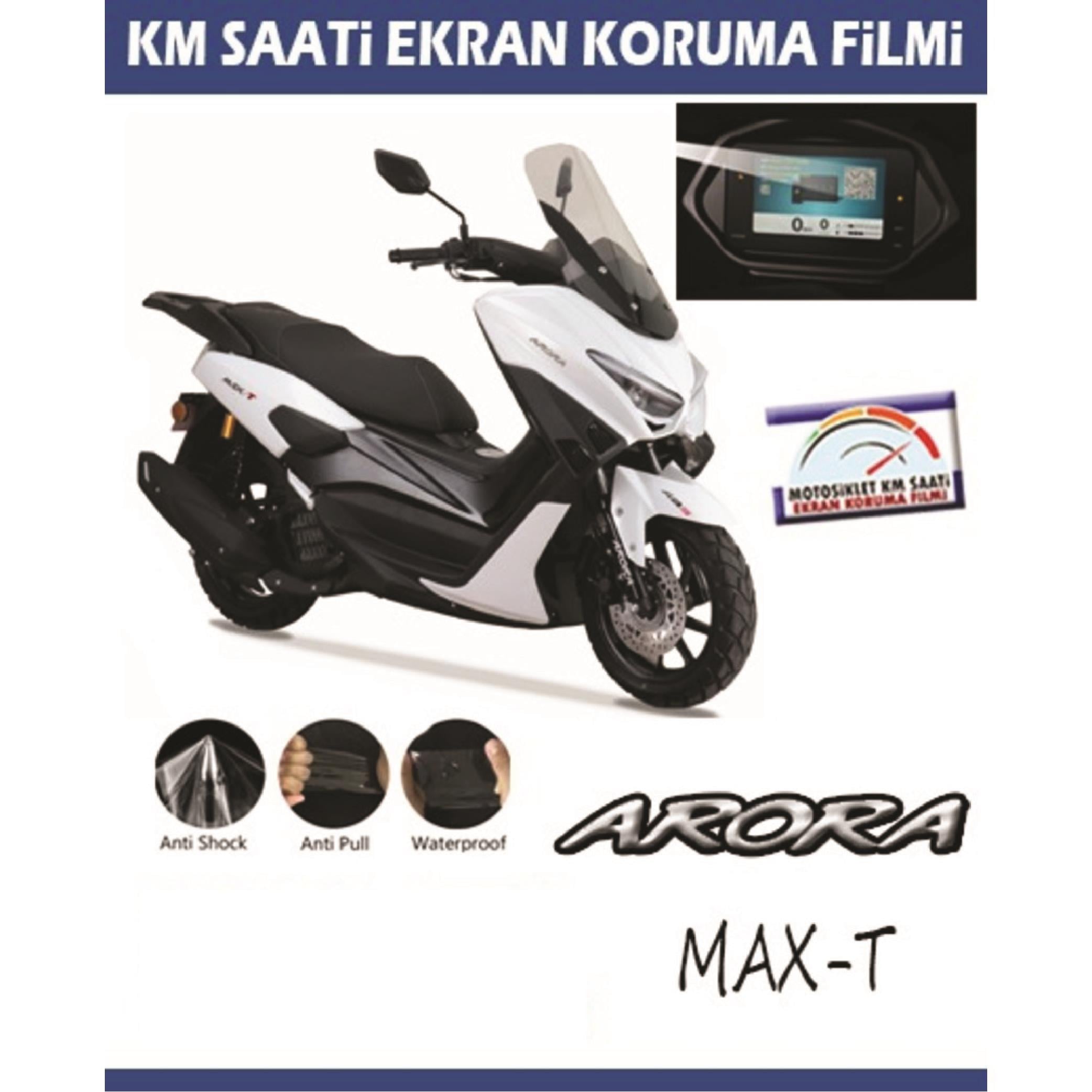 Ekran KorumasıArora Max-T Serisi Motosiklet Ekran Km Koruyucu