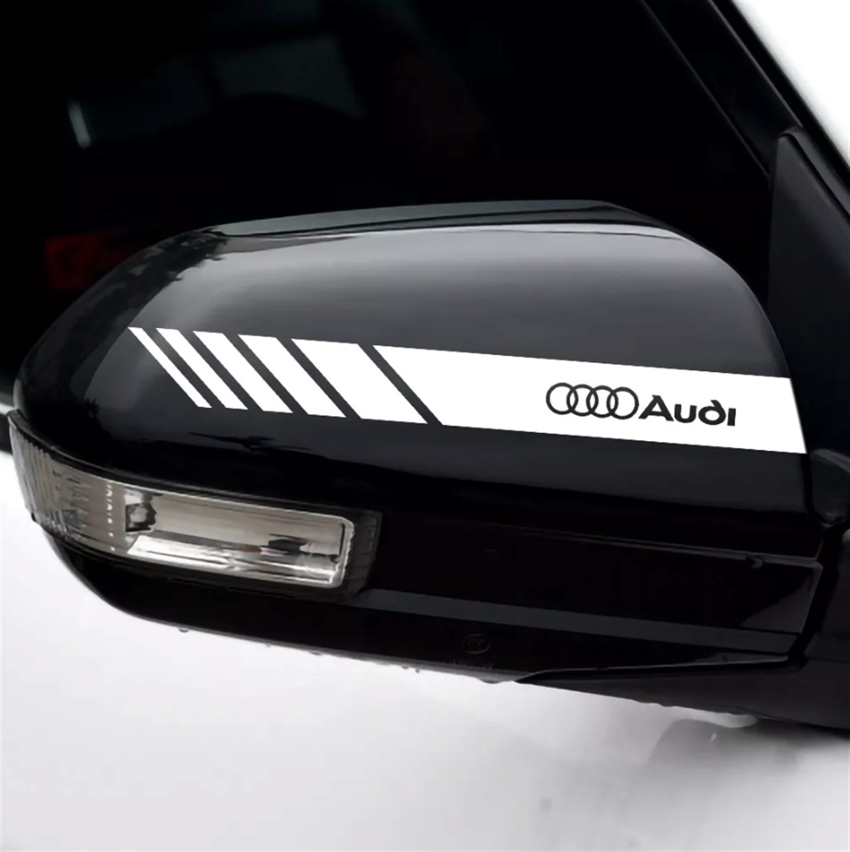 Audi Dikiz Aynası Yazı Detaylı Sticker Etiket 