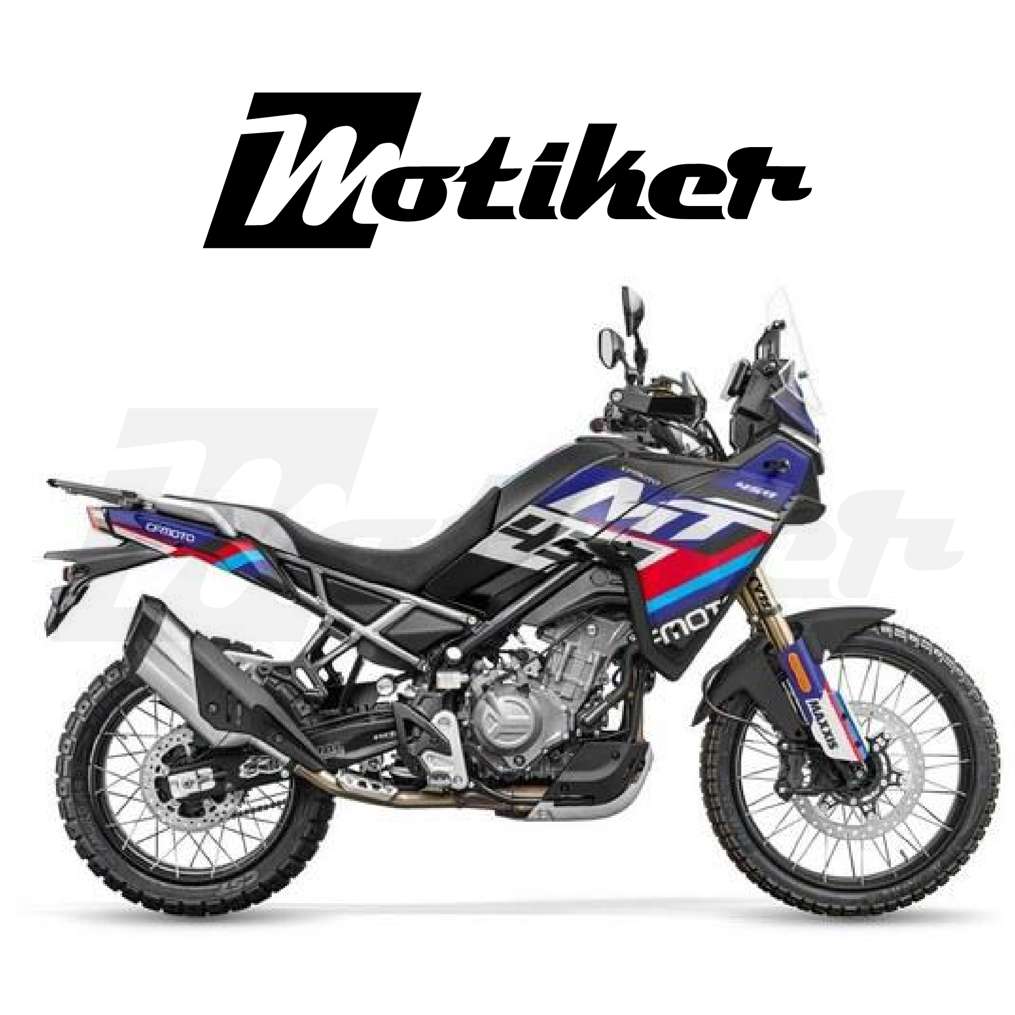 CF MOTO 450MT M Performance Tasarımı Sticker Etiket Modeli Parçalı Motor Kaplaması