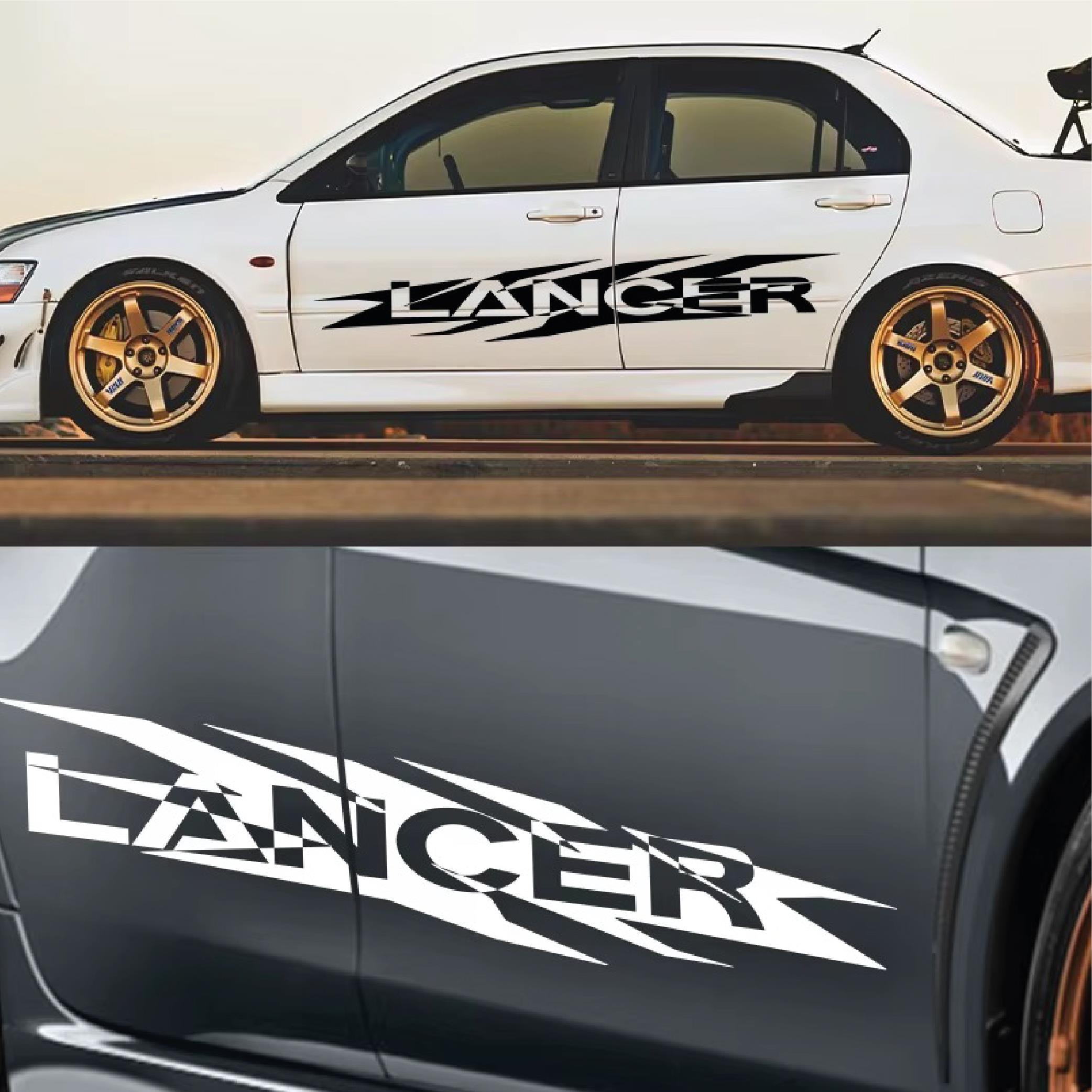 Mitsubishi Evo Yan Kapı Lancer Pençe Detaylı Sticker Etiket Modeli