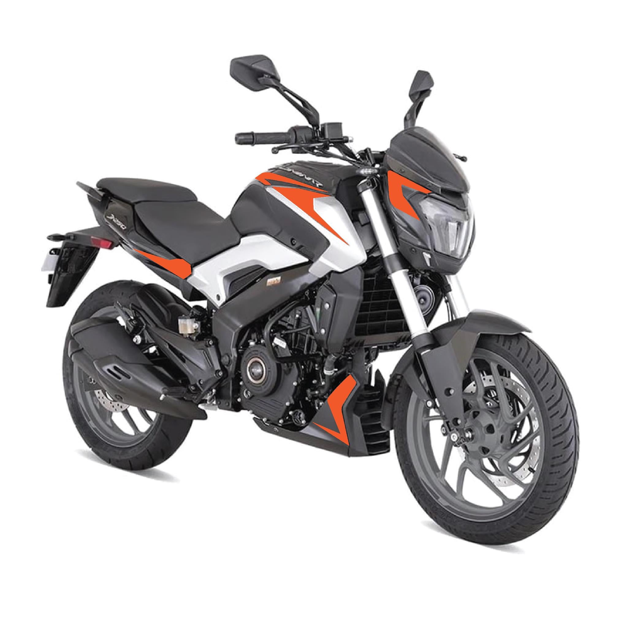 Bajaj Dominar 250 Sticker Tasarım Etiket Modeli Turuncu