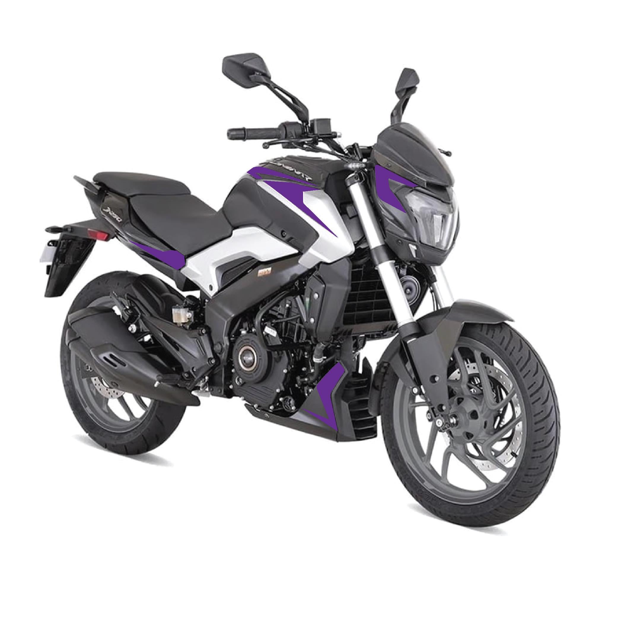 Bajaj Dominar 250 Sticker Tasarım Etiket Modeli Mor