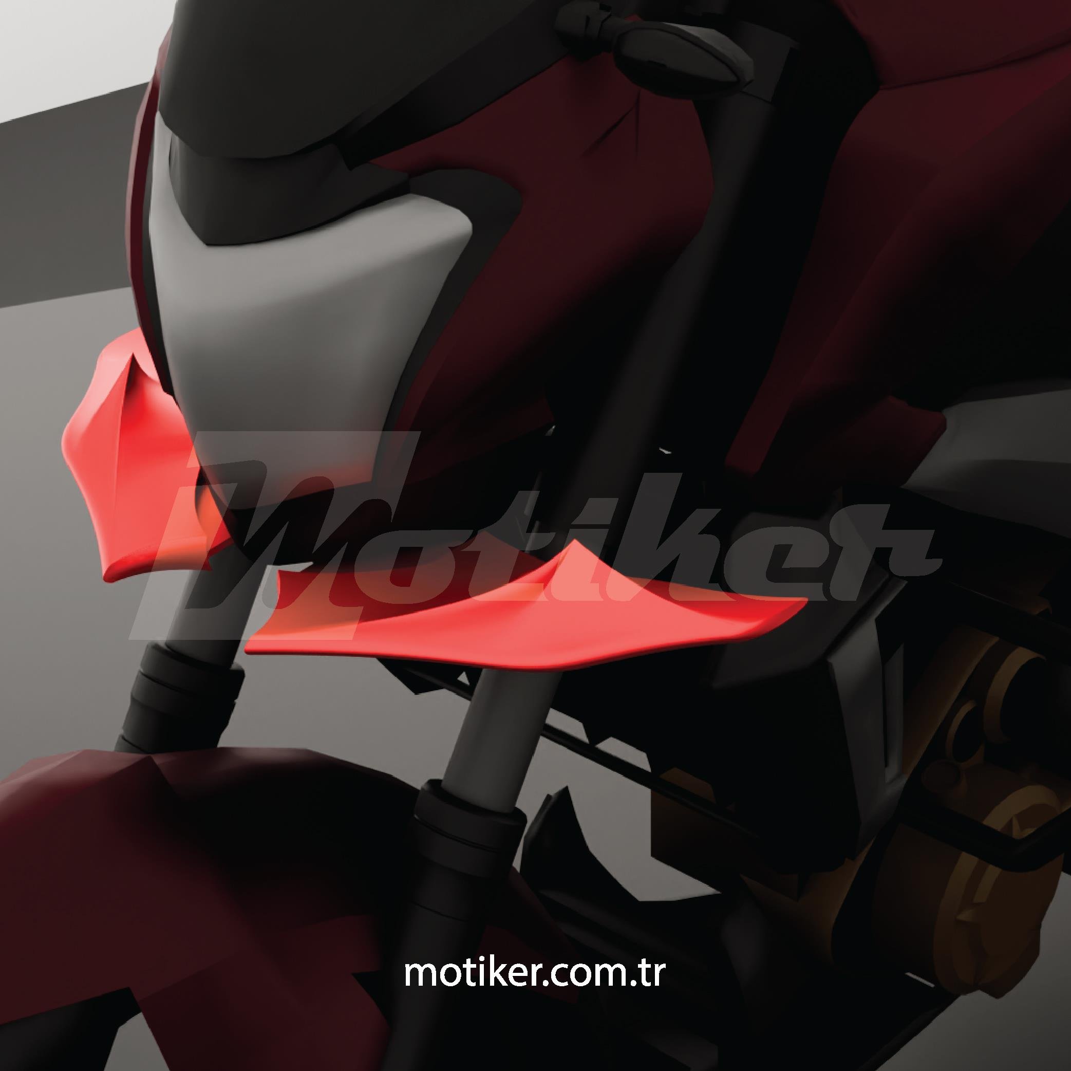 3D AksesuarBajaj Dominar 250 Winglet Aksesuar Boyasız 3D Baskı 