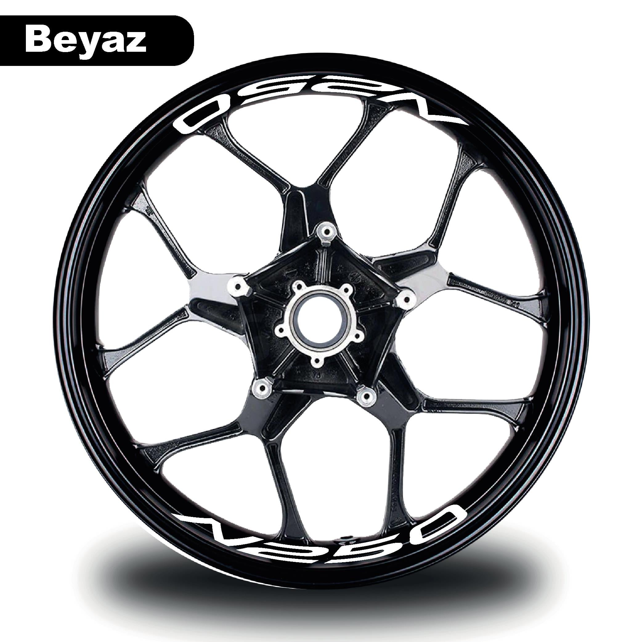 N250Bajaj N250 Jant İçi Yazı Sticker Modeli Beyaz