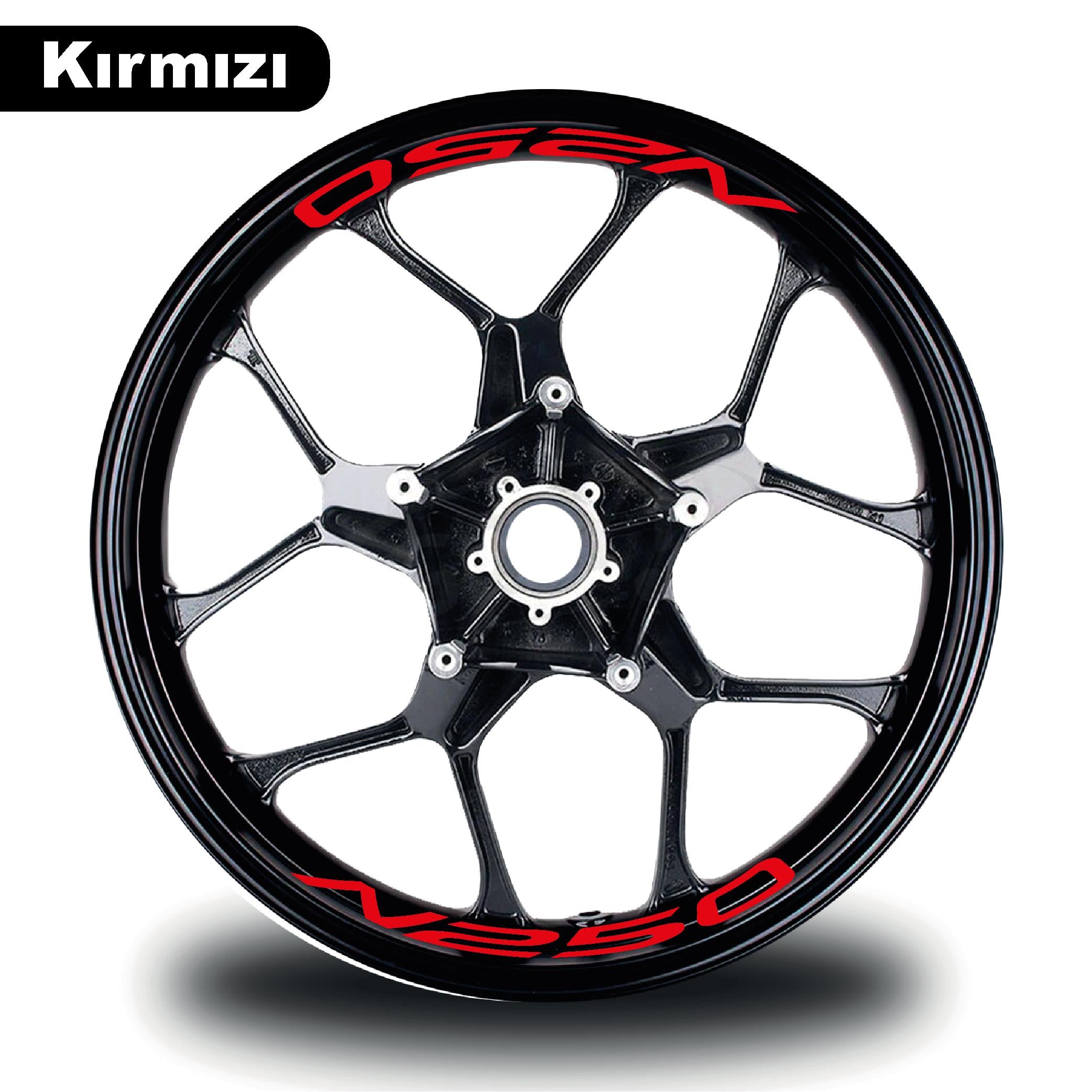 N250Bajaj N250 Jant İçi Yazı Sticker Modeli Kırmızı