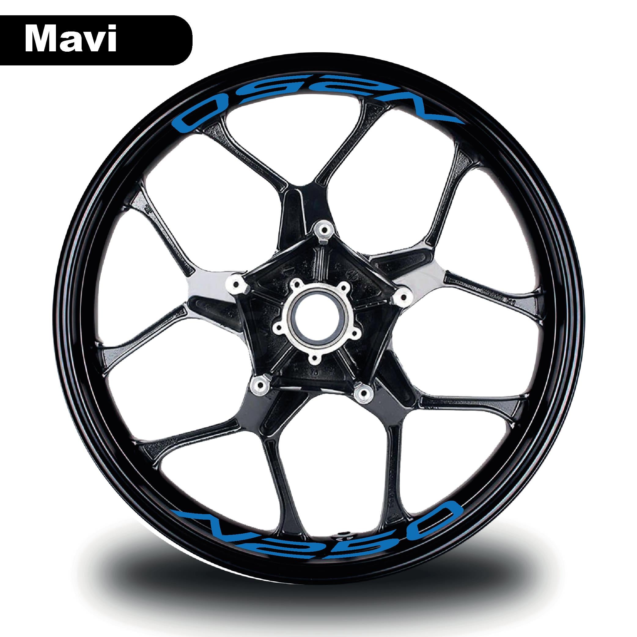 N250Bajaj N250 Jant İçi Yazı Sticker Modeli Mavi