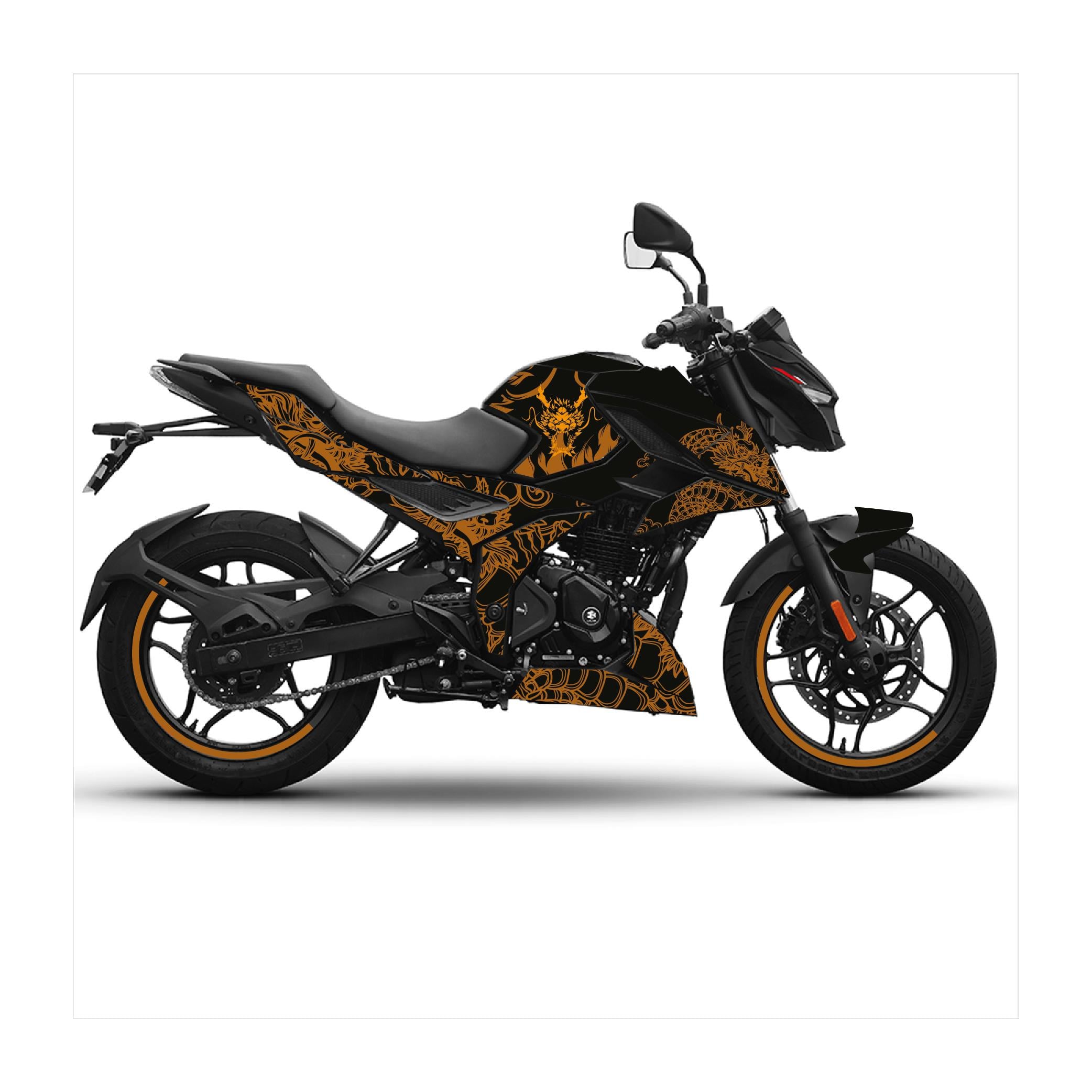 Bajaj N250 Oni Tasarım Motosiklet Sticker Etiket Kaplama Modeli