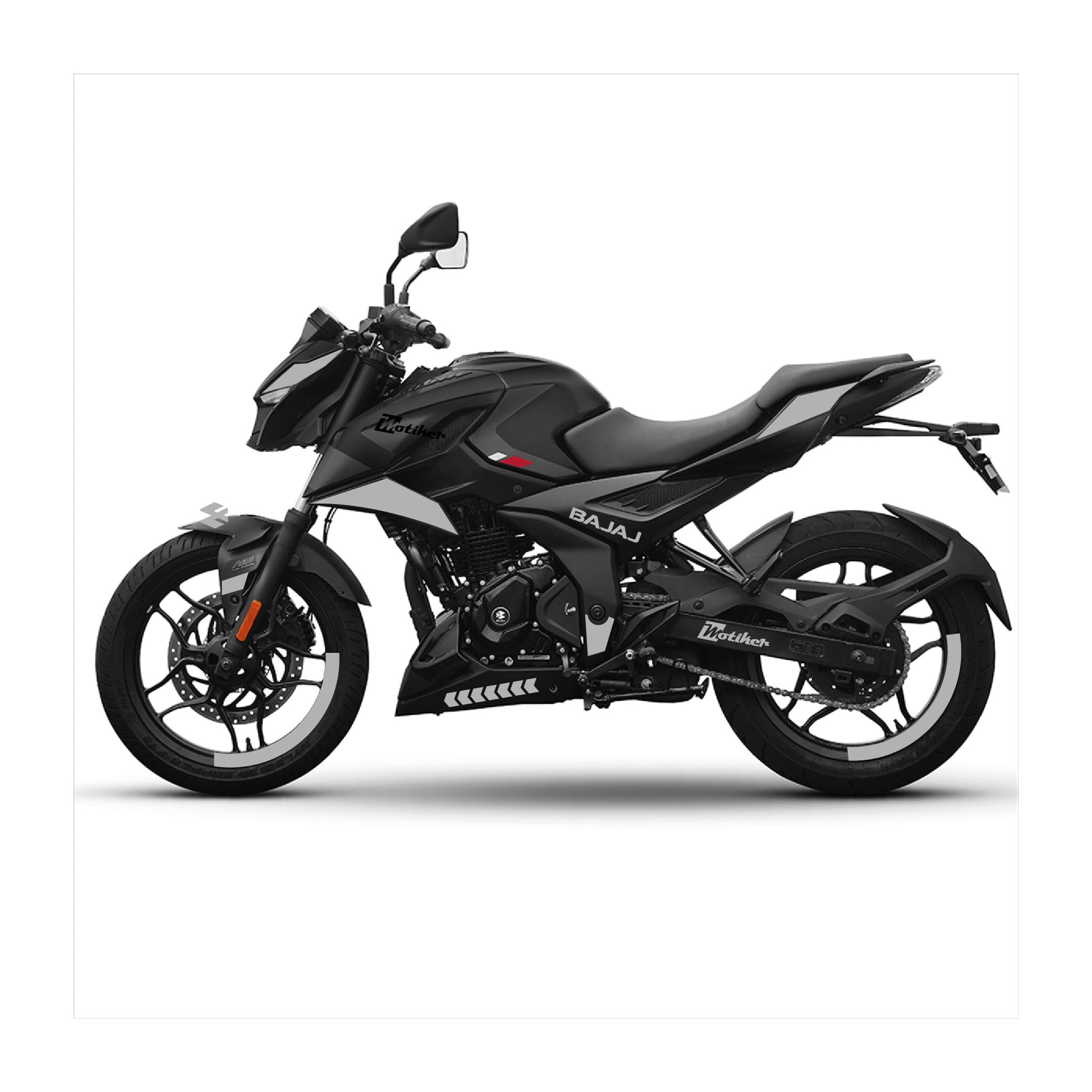Bajaj N250 Takım Gri Sticker Etiket Modeli