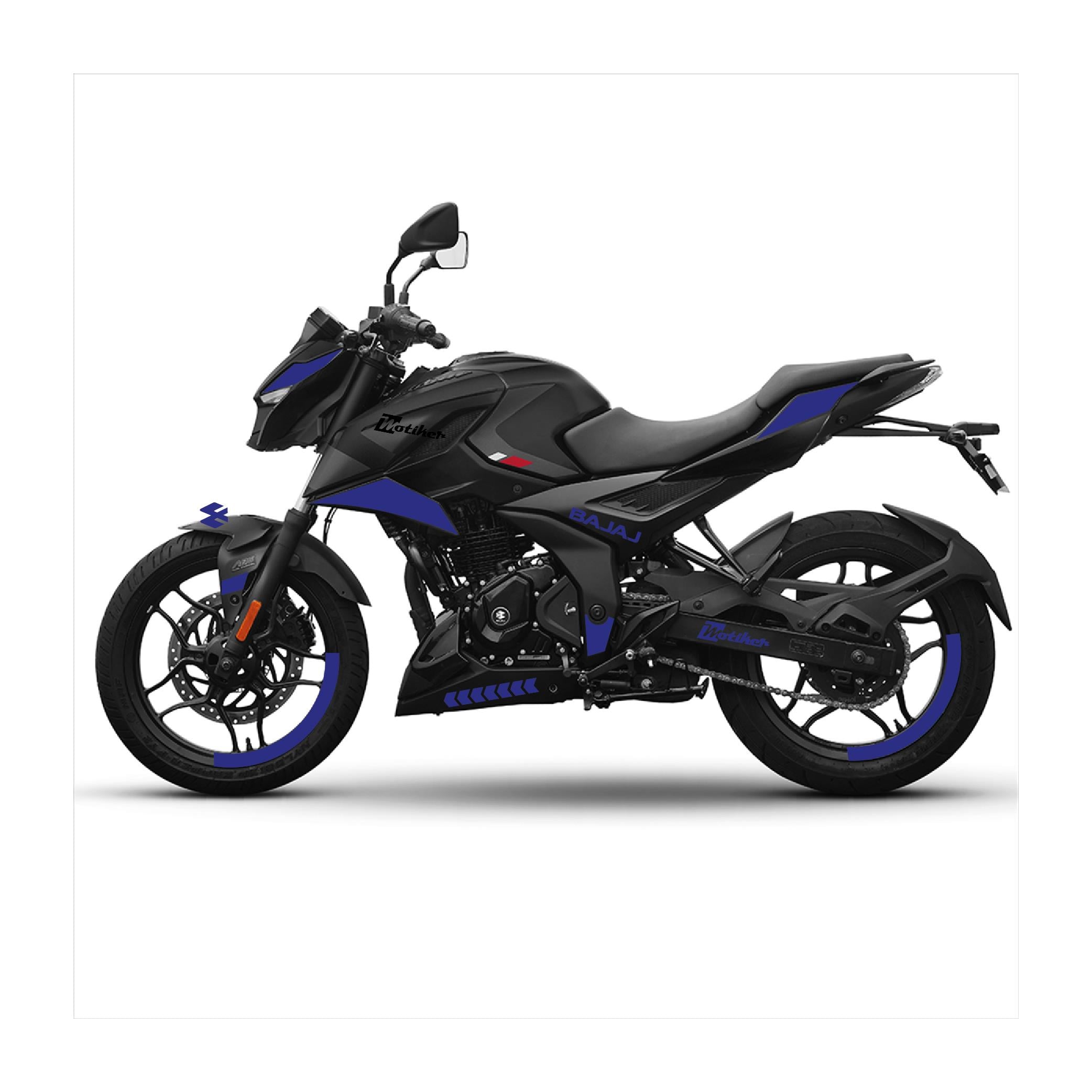 Bajaj N250 Takım Lacivert Sticker Etiket Modeli