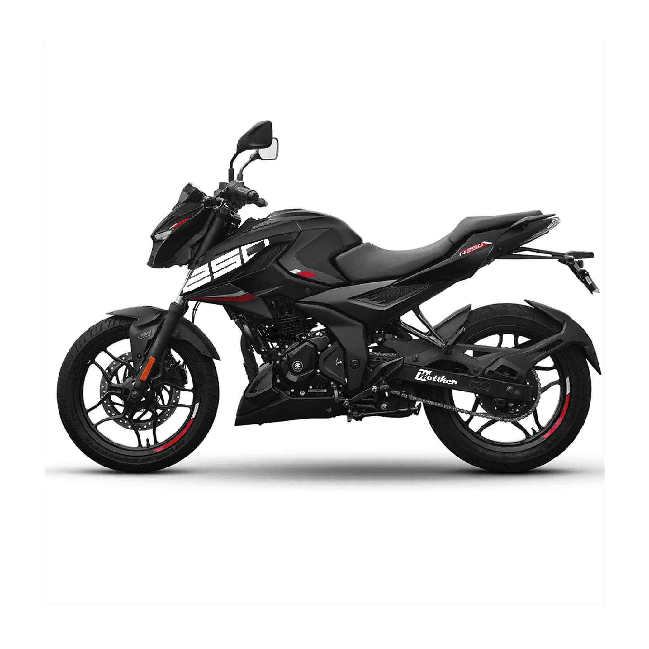 Bajaj N250 Yan 250 Yazısı Sağ Sol  Beyaz