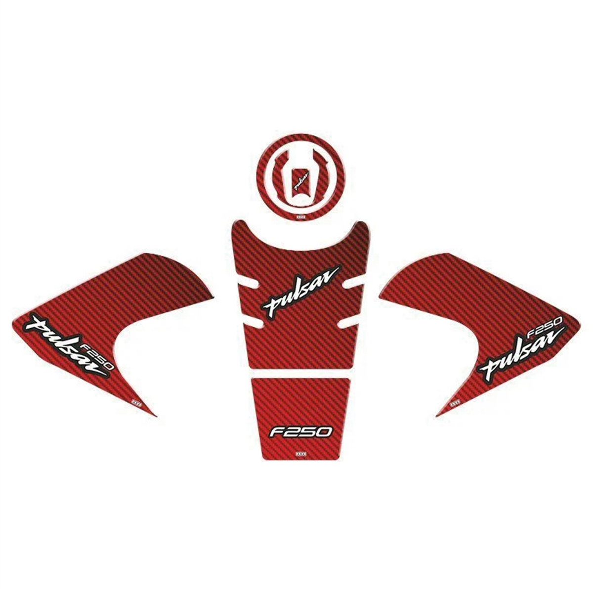 Bajaj Pulsar F250 Kırmızı Tank Pad Set