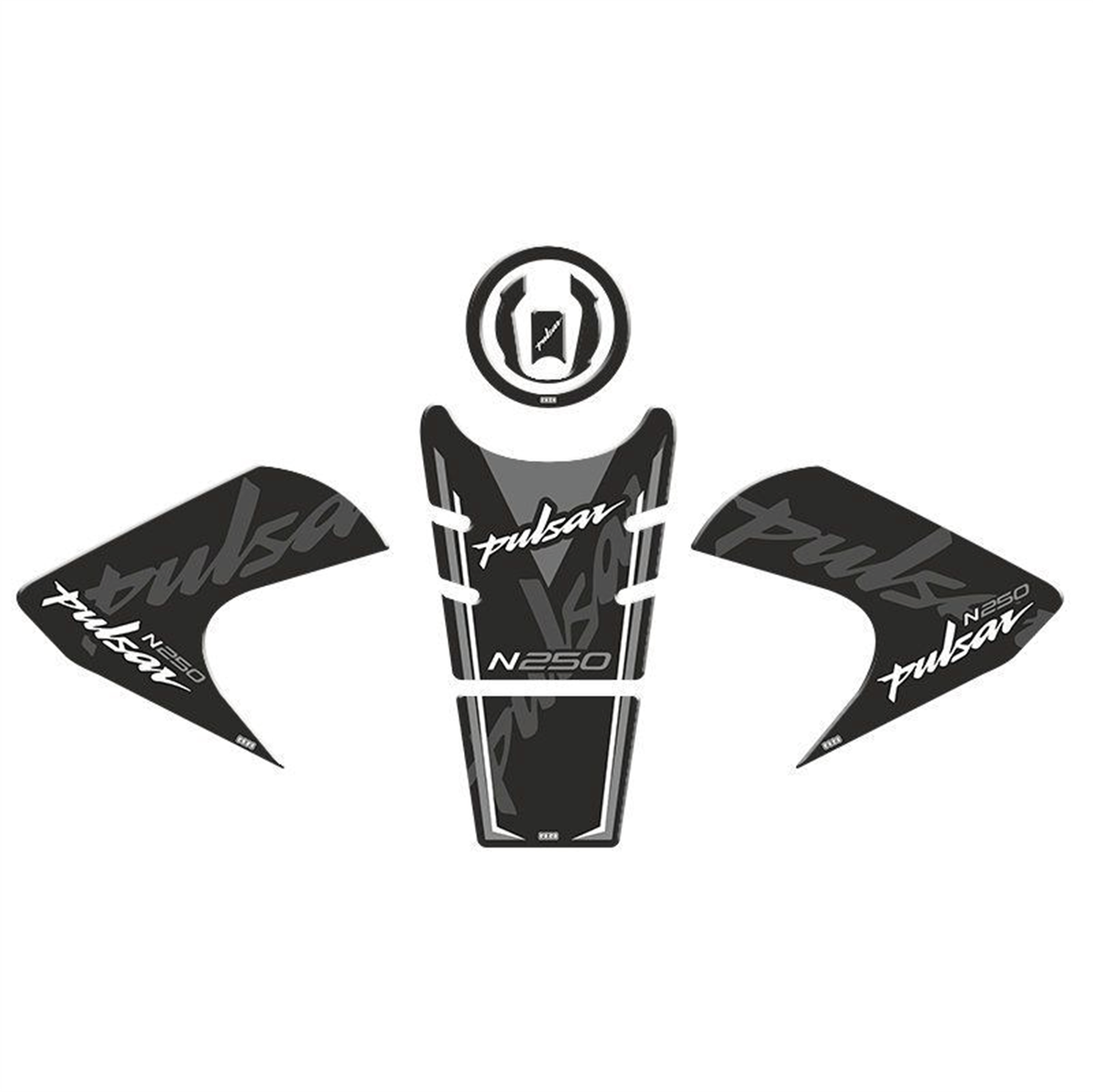 Bajaj Pulsar N250 Gri Tank Pad Set