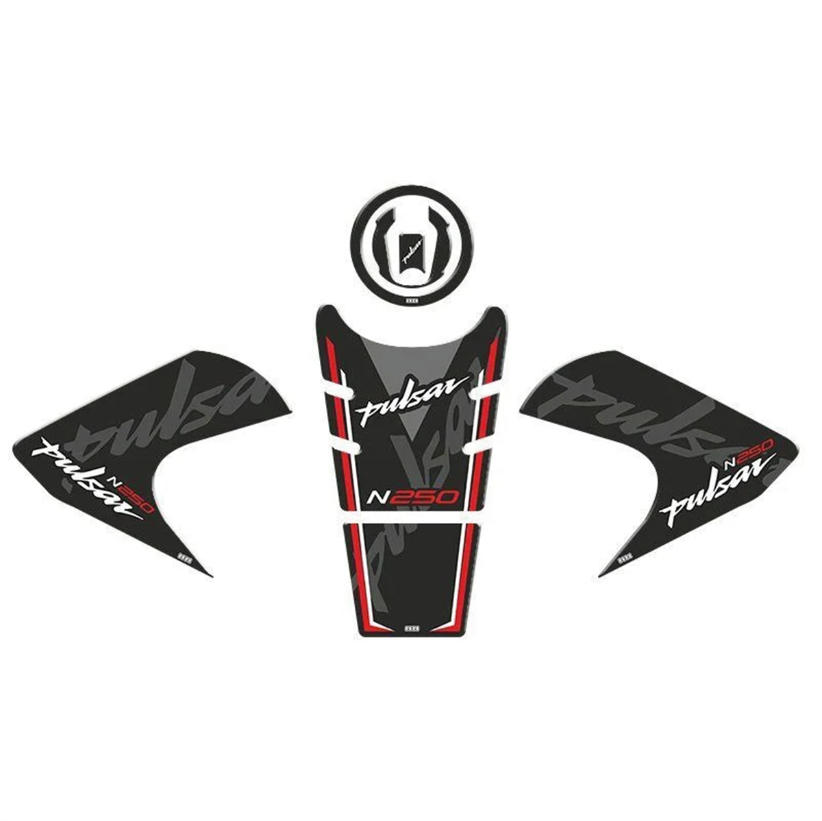 Bajaj Pulsar N250 Kırmızı Tank Pad Set