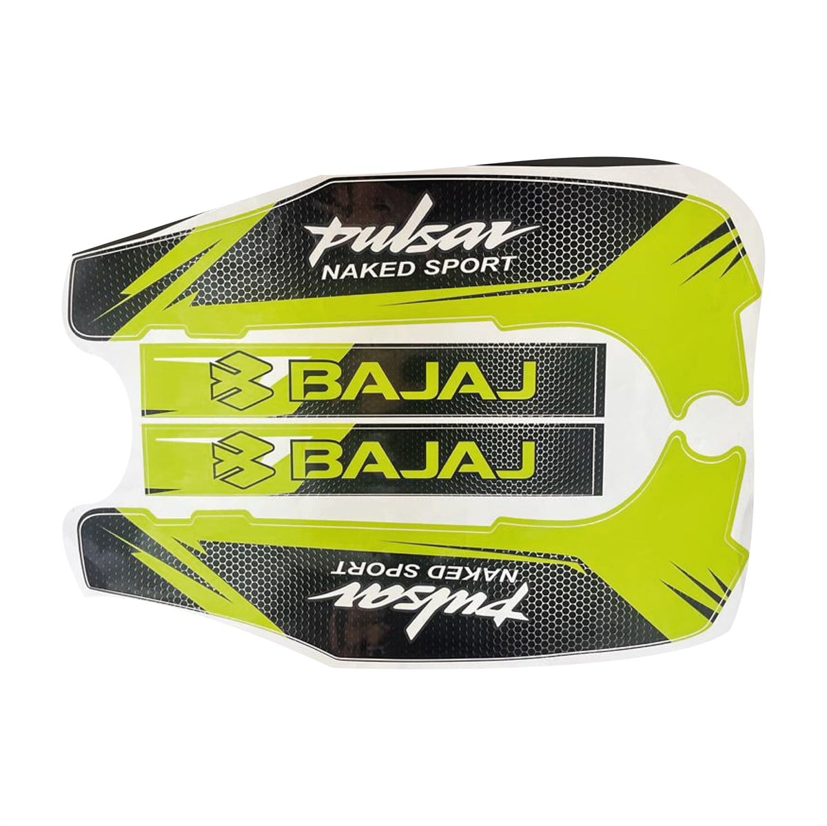 Bajaj Pulsar NS200 Yeşil Şase ve Maşa Sticker Etiket Modeli
