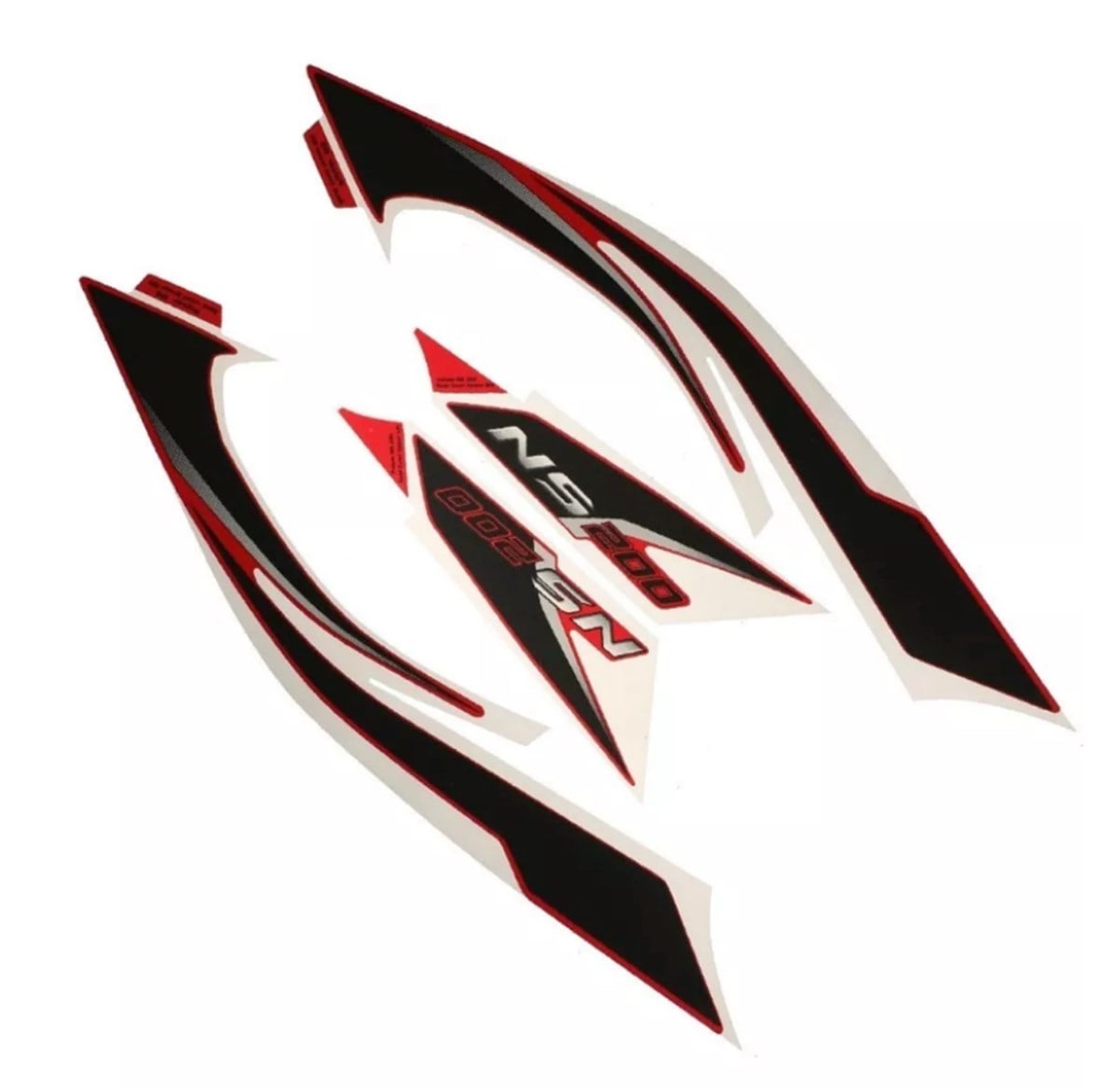 Bajaj Pulsar RS 200 Sele Altı Panel Etiket Takımı