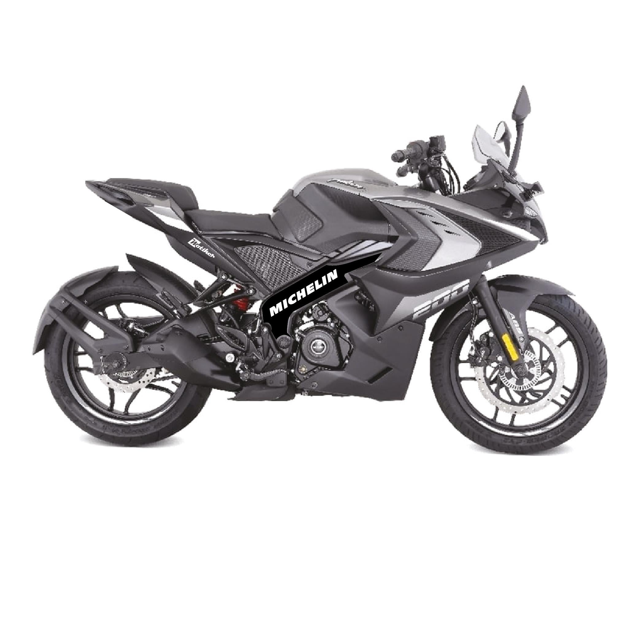 BAJAJ PULSAR RS200 Orta Şase Motosiklet Sticker Etiket Michelin