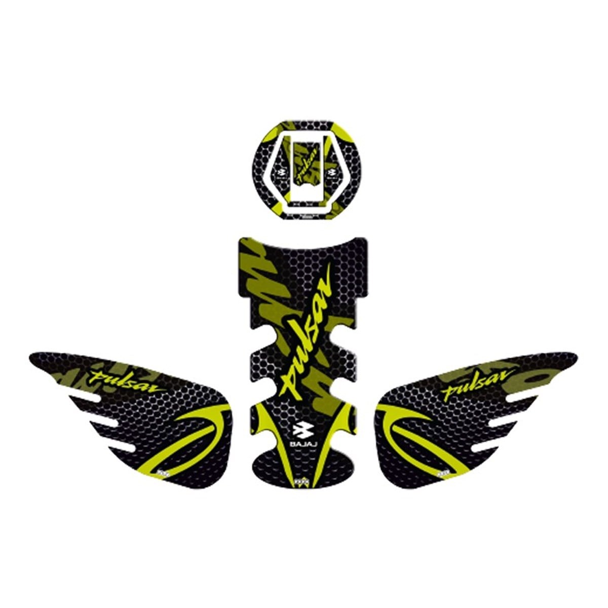 BAJAJ PULSAR UYUMLU Tank Pad Set 007