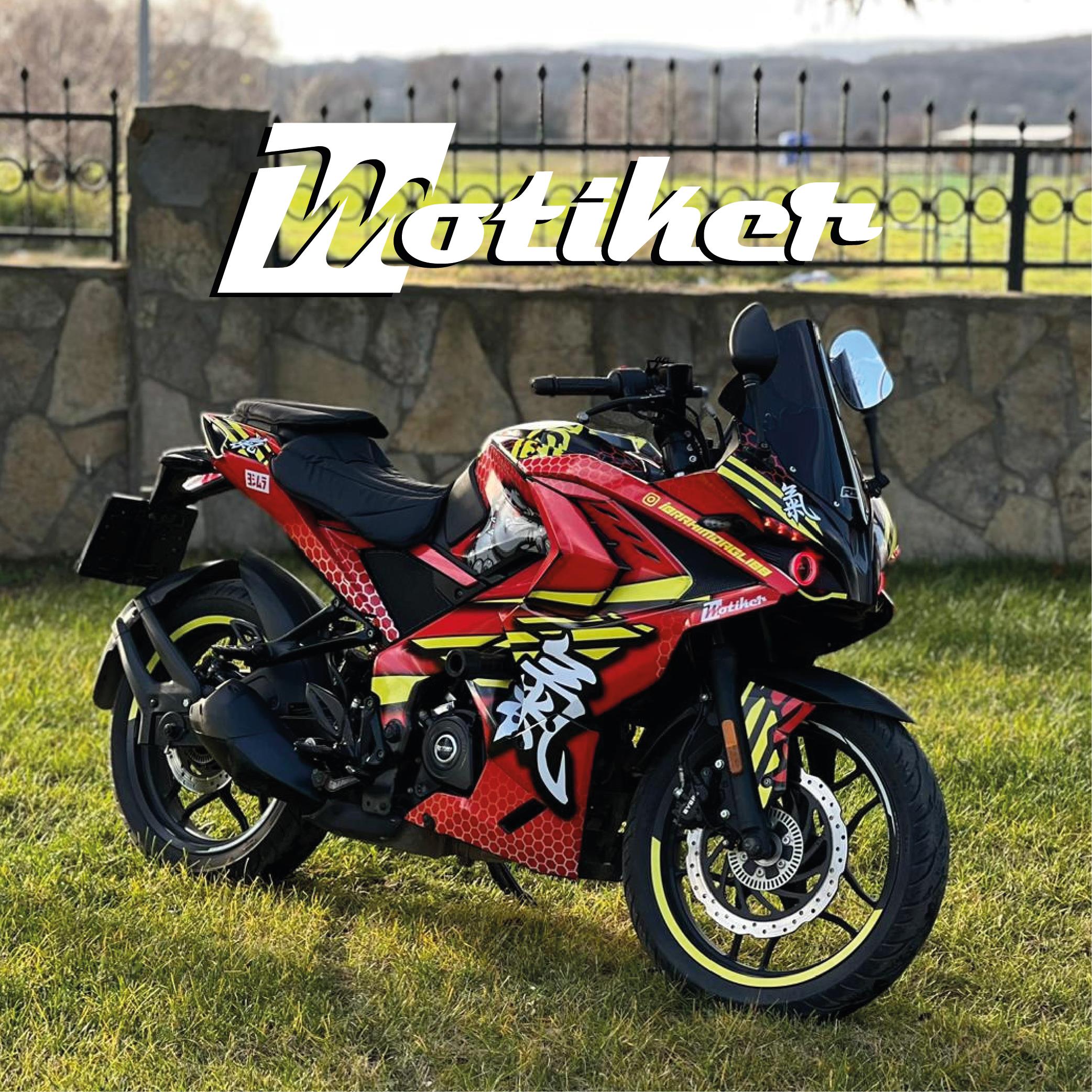 PULSAR RS 200BAJAJ RS200 DOG KIRMIZI SARI PARÇALI KAPLAMA MODELİ 