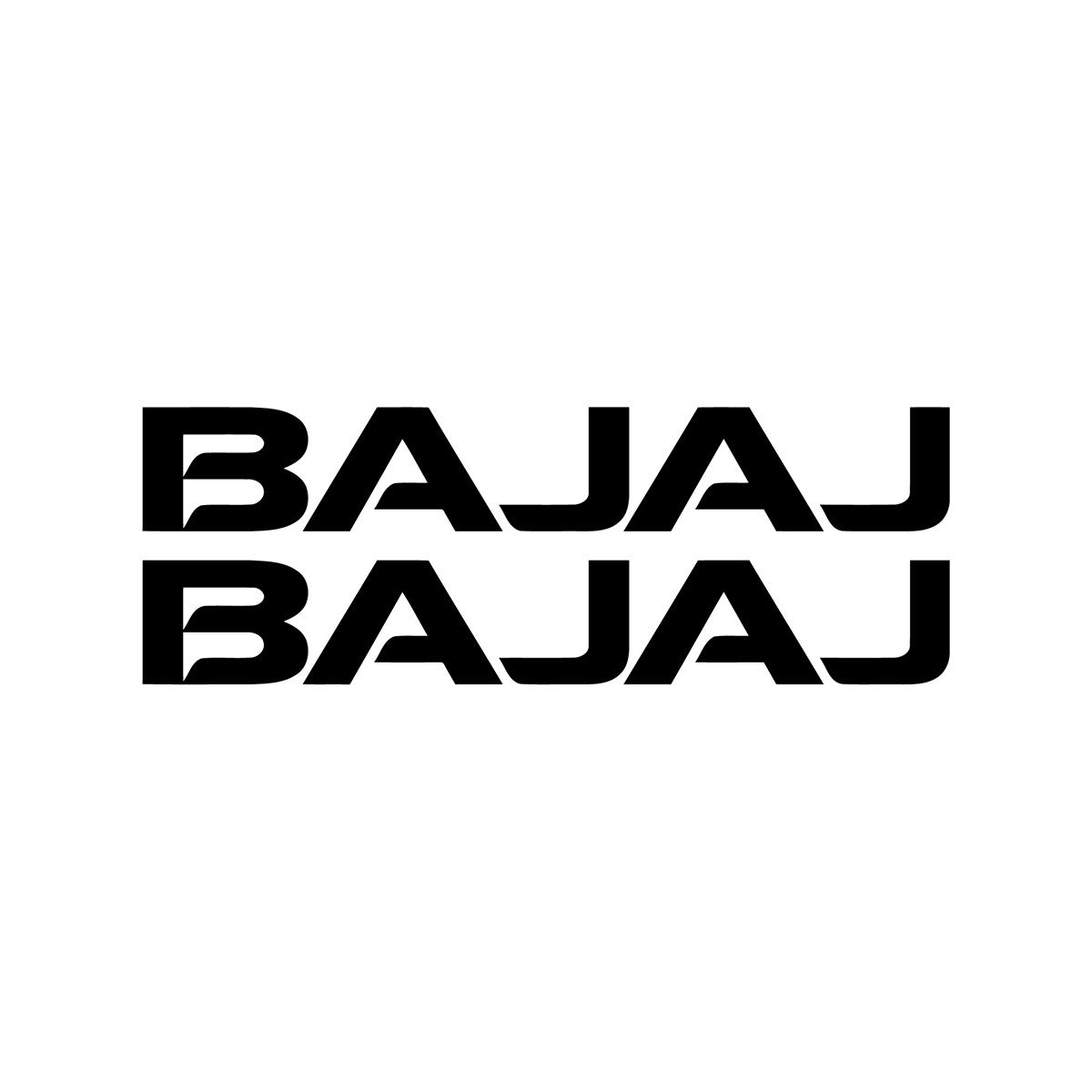 Bajaj Yazılı Mini Sticker Etiket Modeli