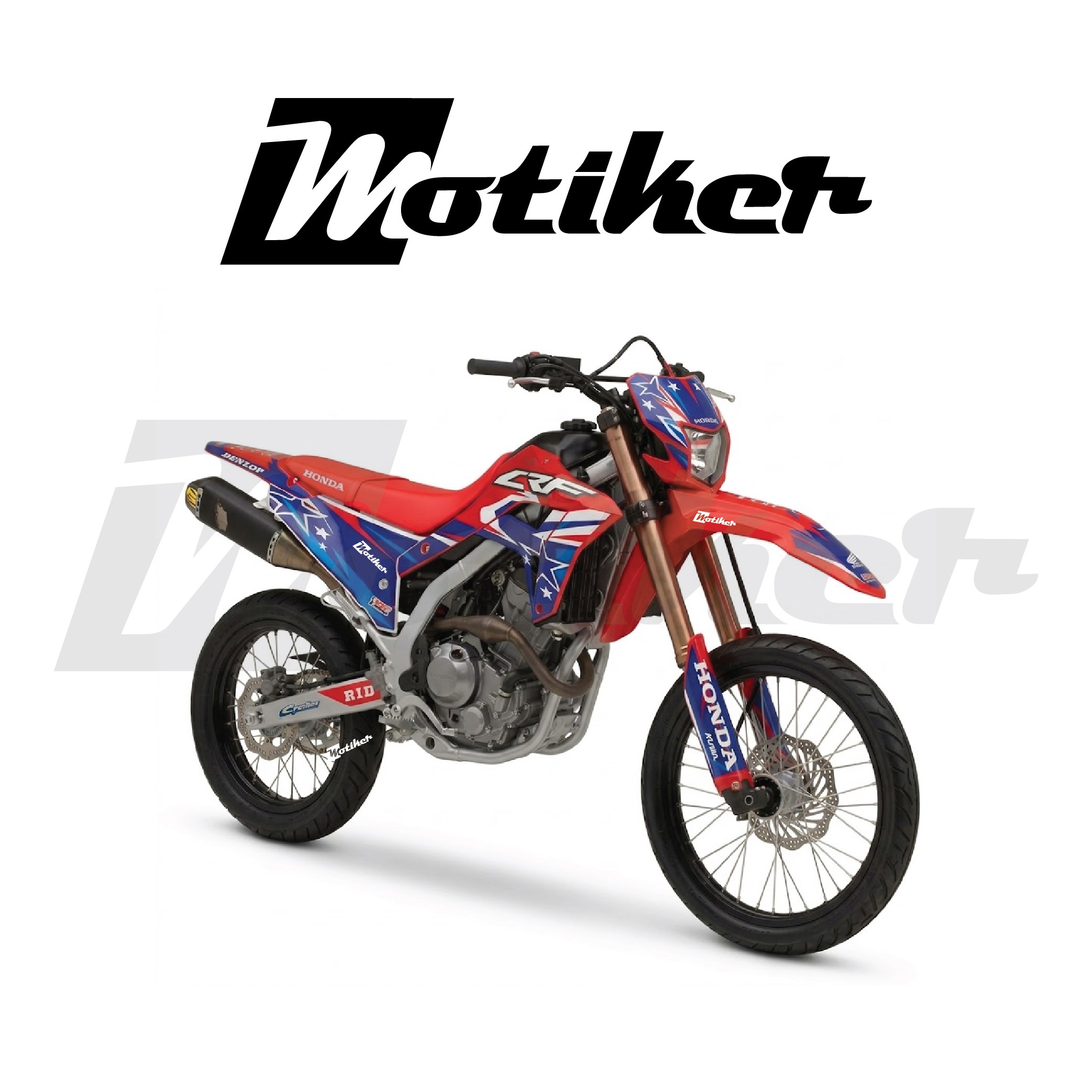 Honda CRF250L 2021 - 2026 Star Kaplama Etiket Modeli