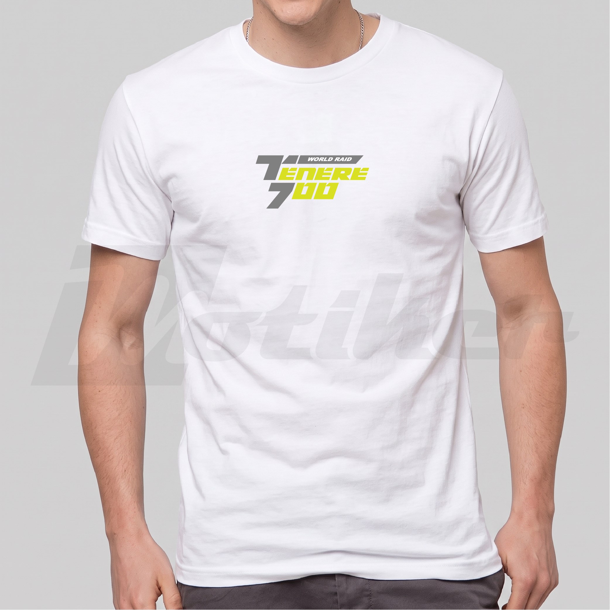 Yamaha Tenere 700 Tasarımlı Beyaz Tshirt Modeli