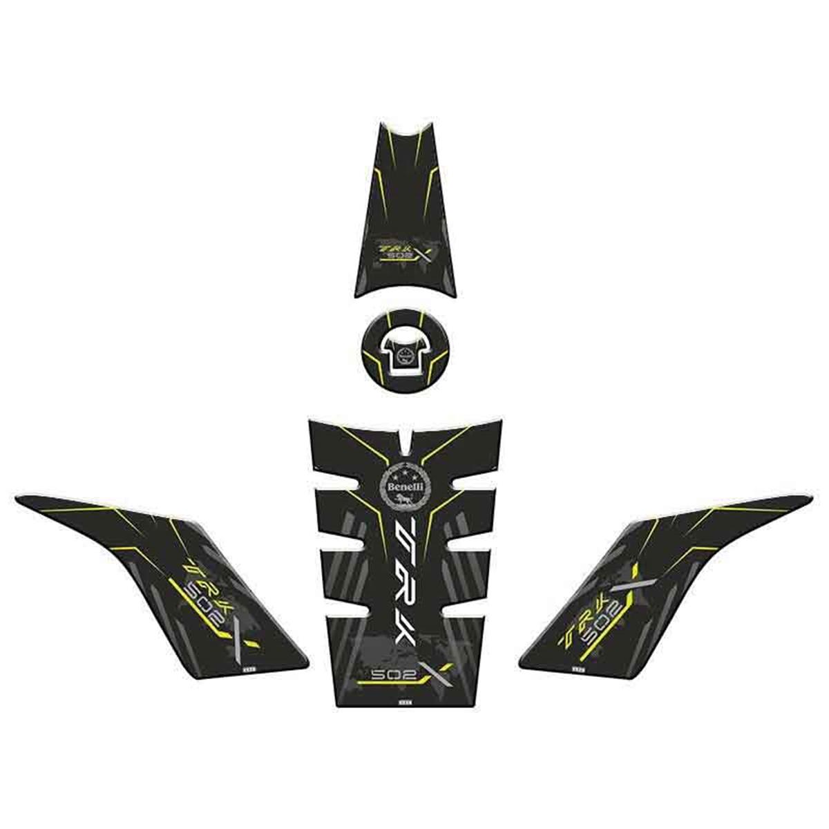 Benelli TRK-502 Yellow Lined Tank Pad Set Sticker Model