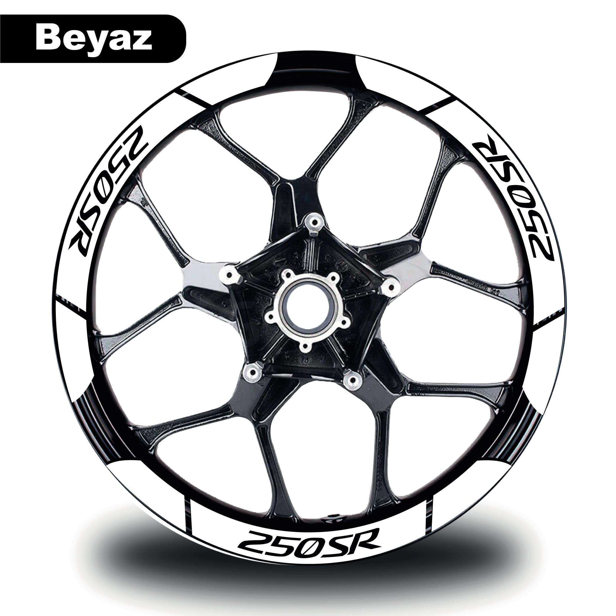 250SRBeyaz CF MOTO 250 SR Geniş Jant Sticker Etiket Modeli