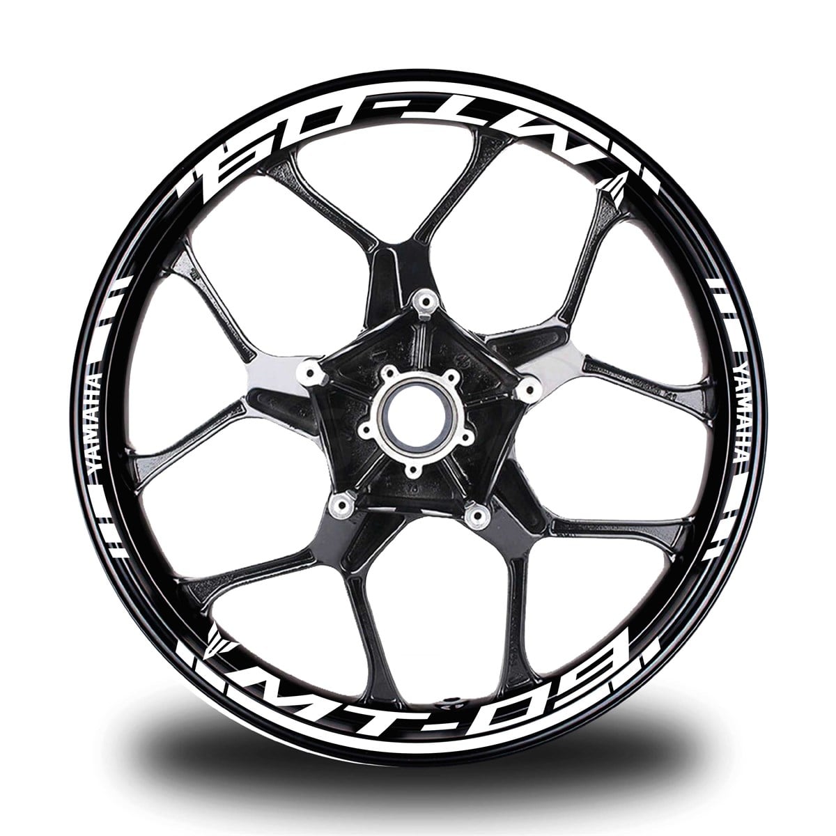 Beyaz Yamaha MT 09 Takım Jant Sticker Etiket 