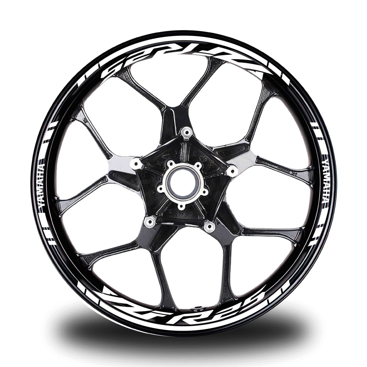 Beyaz Yamaha YZF R25 Takım Jant Sticker Etiket 