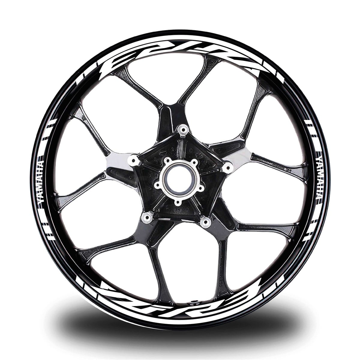 Beyaz Yamaha YZF R3 Takım Jant Sticker Etiket 