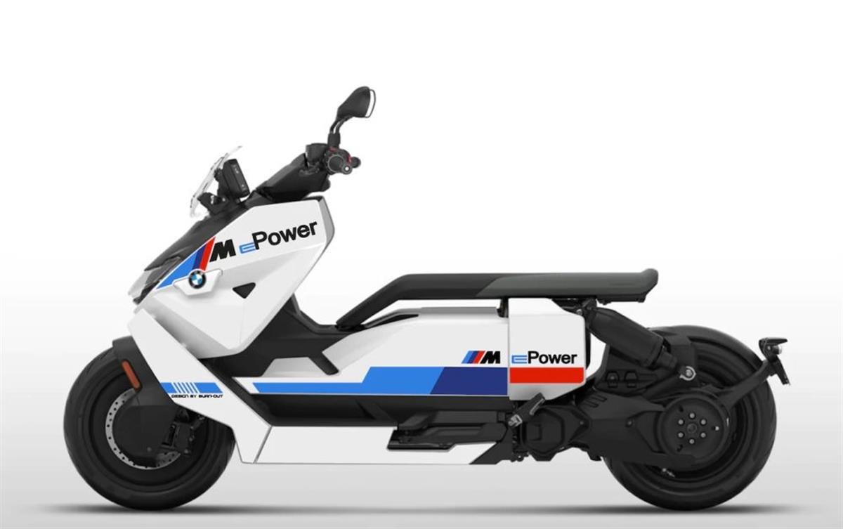 BMW CE-04 Özel Tasarım Sticker Etiket Modeli 2