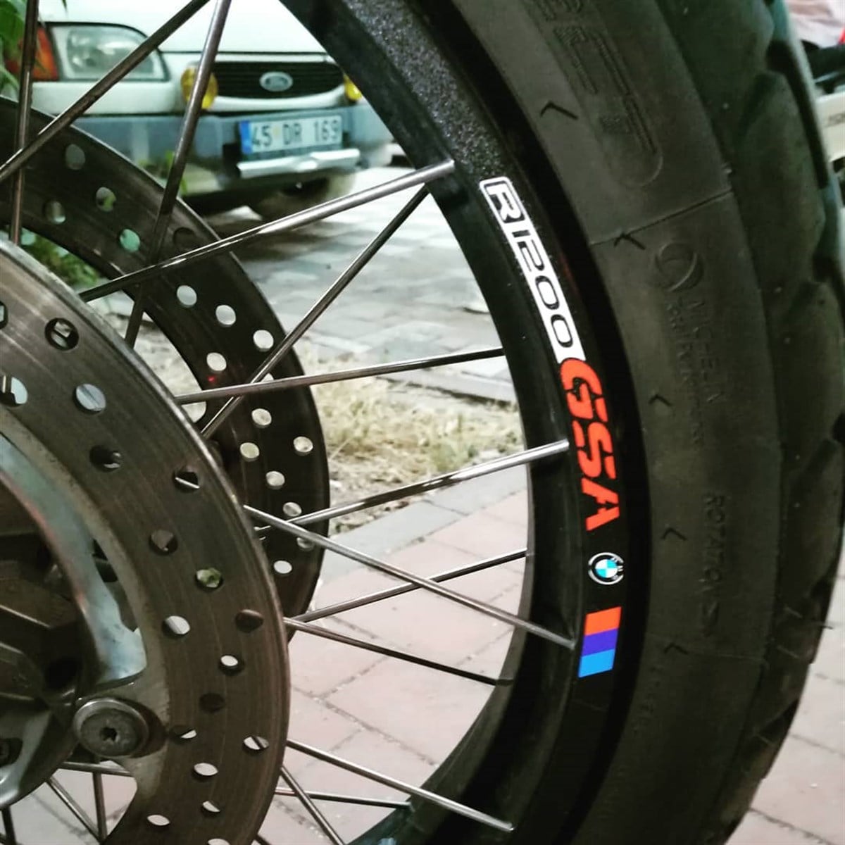 BMW R1200 GS Jant Sticker Etiket Modeli