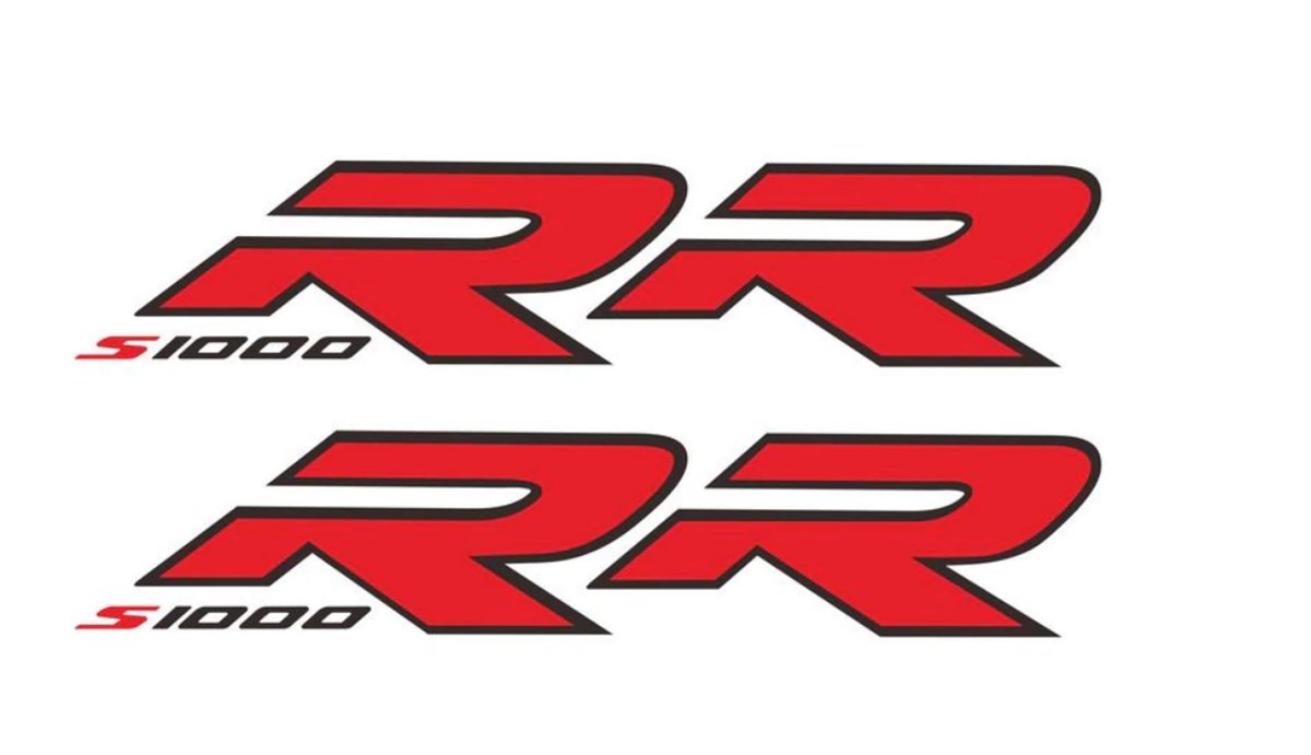 BMW S1000RR Yazılı Sticker Etiket Modeli