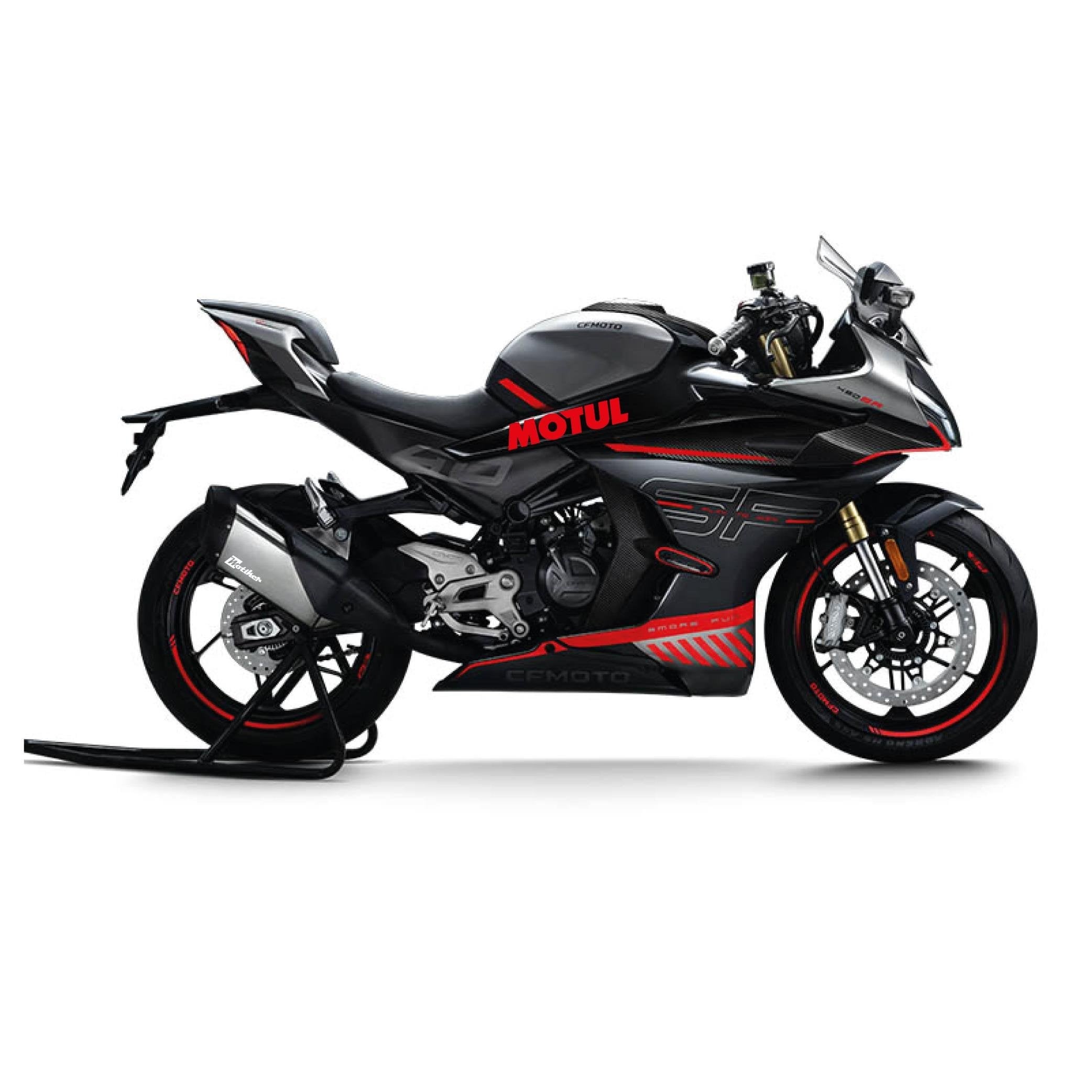 CF MOTO 450SR Motul Orta Şase Tasarım Motosiklet Sticker Etiket Modeli
