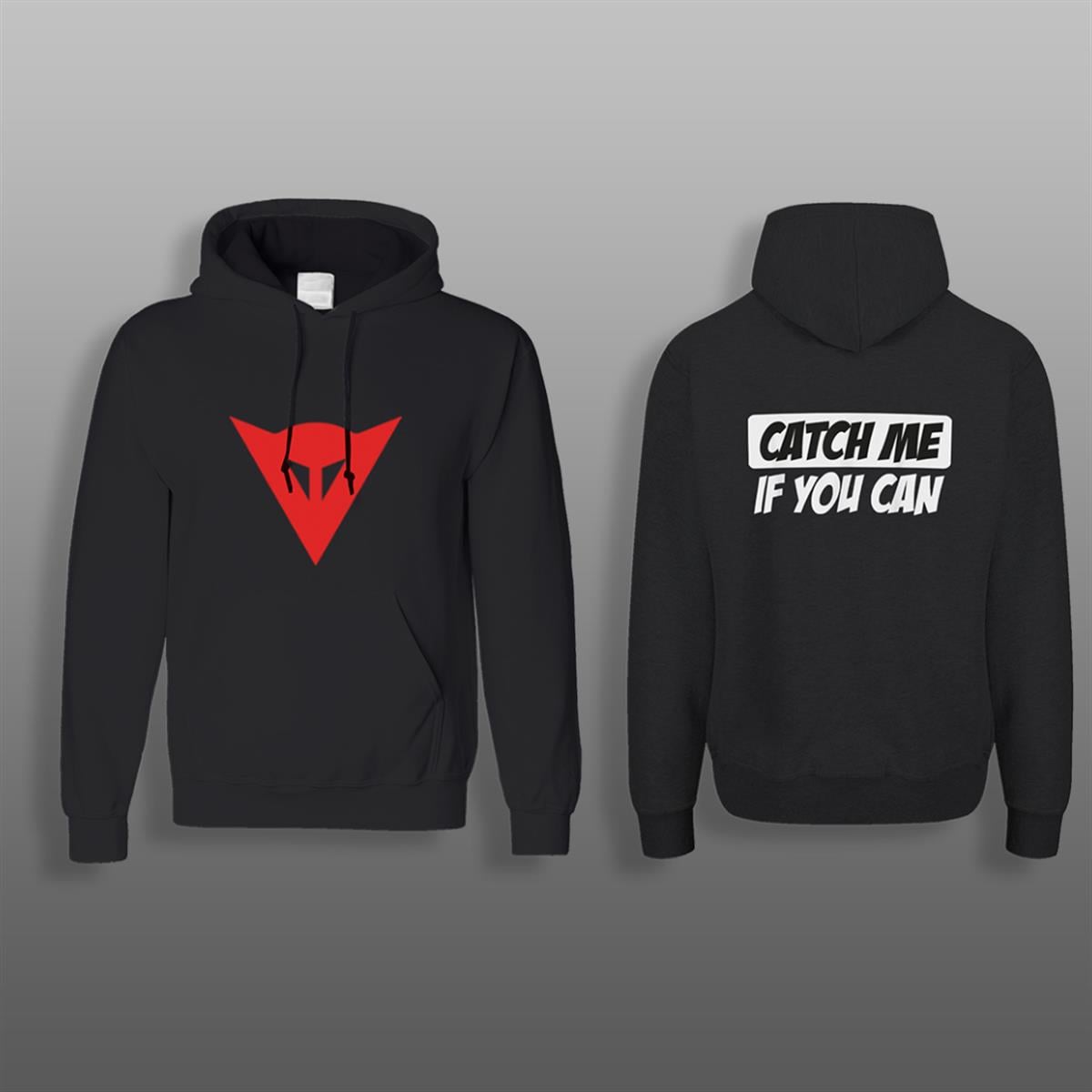 Catch Me Siyah Sweatshirt Modeli 