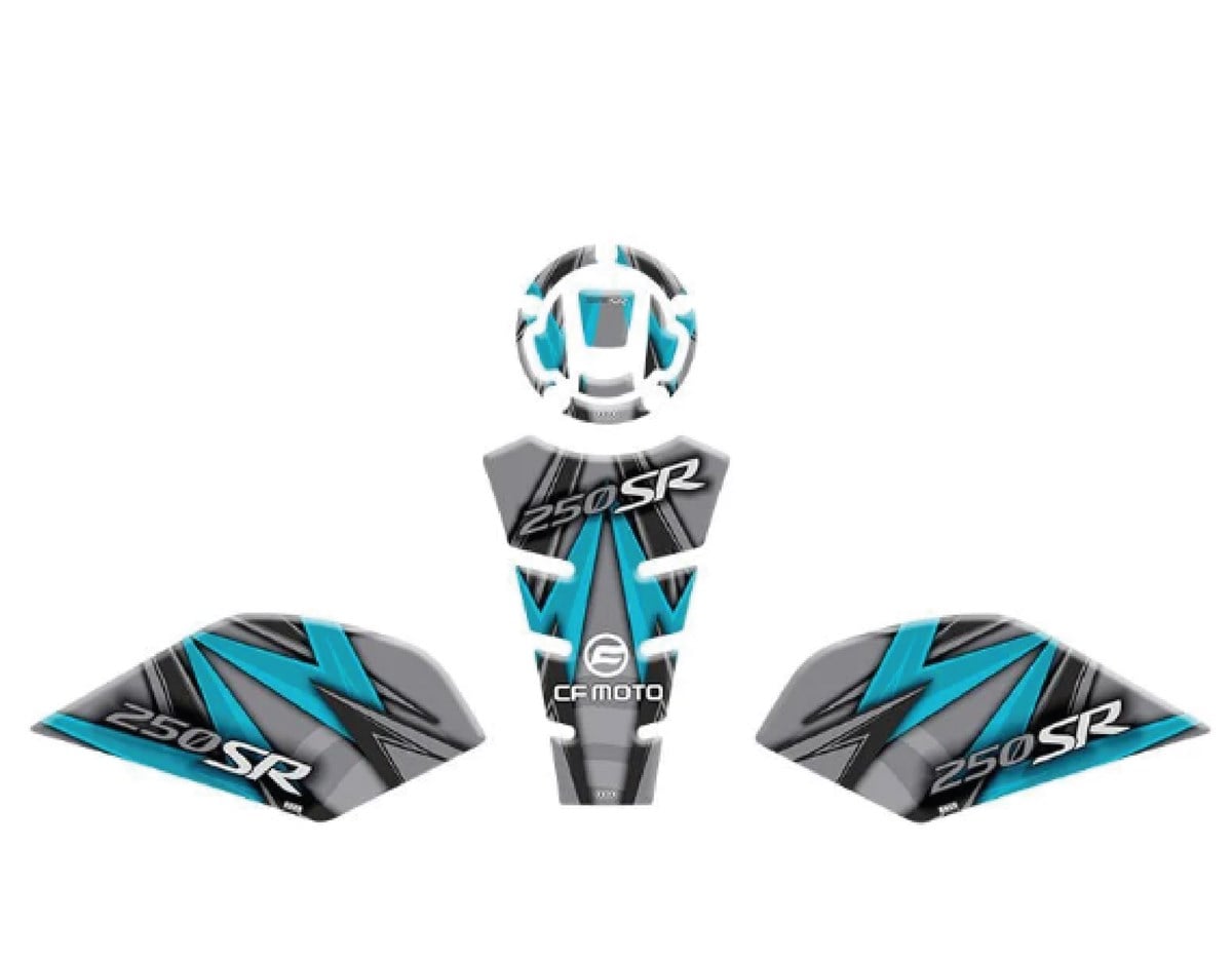 CF MOTO 250 SR 2020 - 2023 UYUMLU TANK PAD SET 010