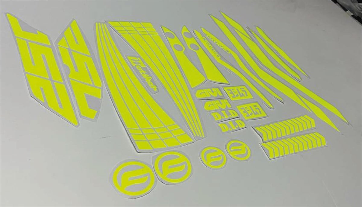 CF MOTO 250NK Neon Sarı Takım Sticker Modeli 2