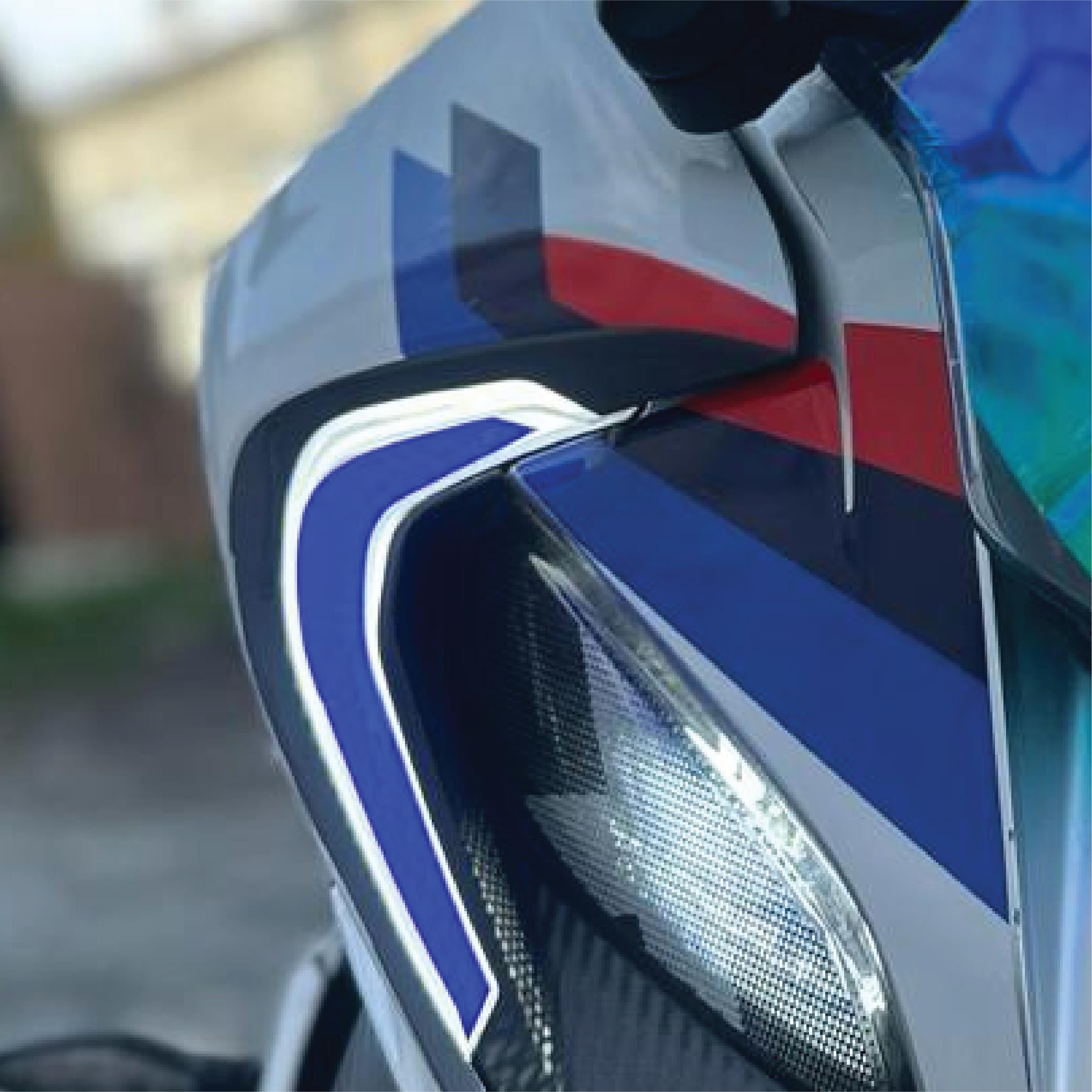 250SRCF Moto 250SR Mavi Far Sticker