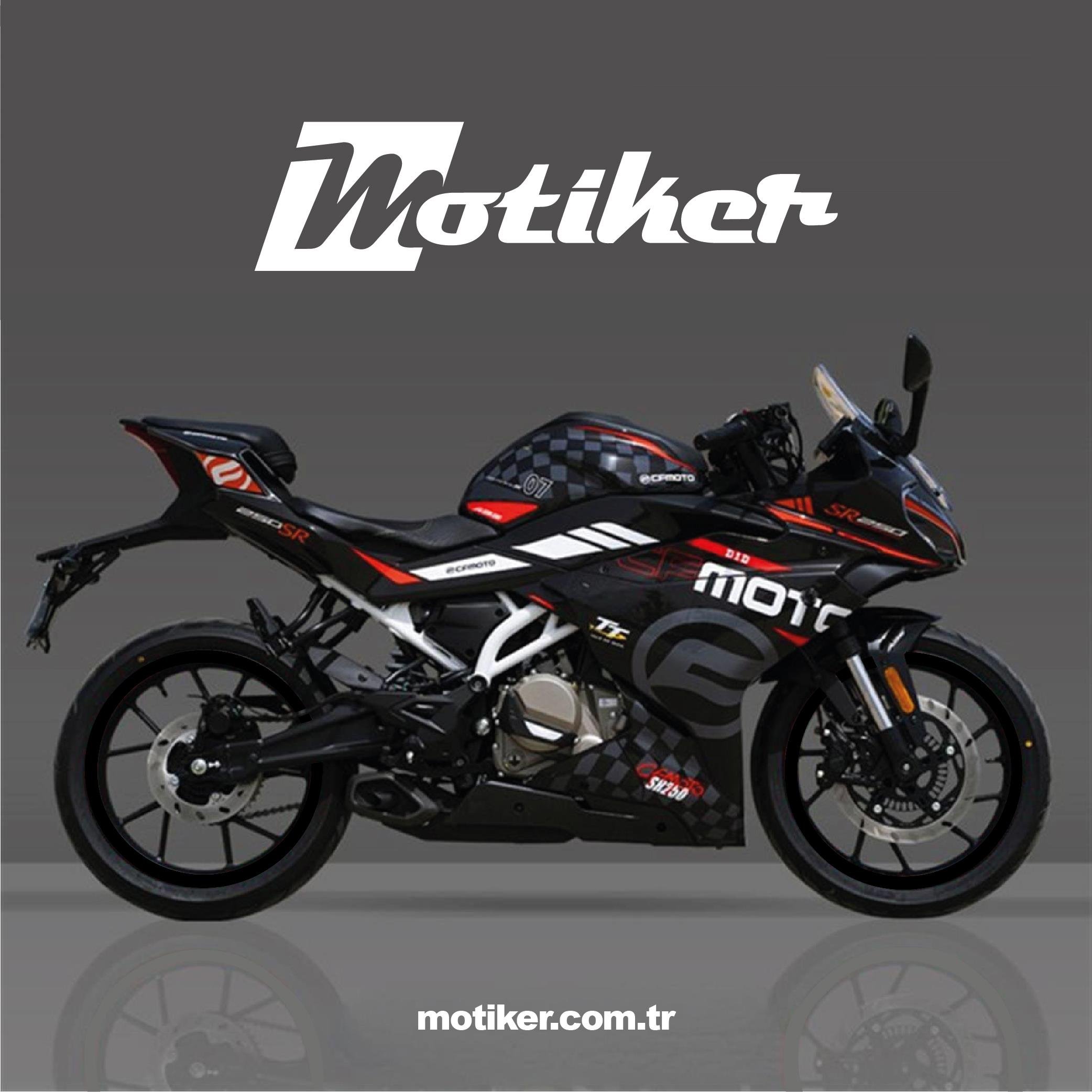 MotosikletCF Moto 250Sr Racing Sticker Etiket Model