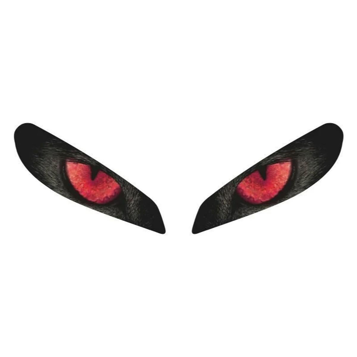 250SRCF Moto 250Sr Wolf Eyes Far Sticker Etiket Model Kırmızı