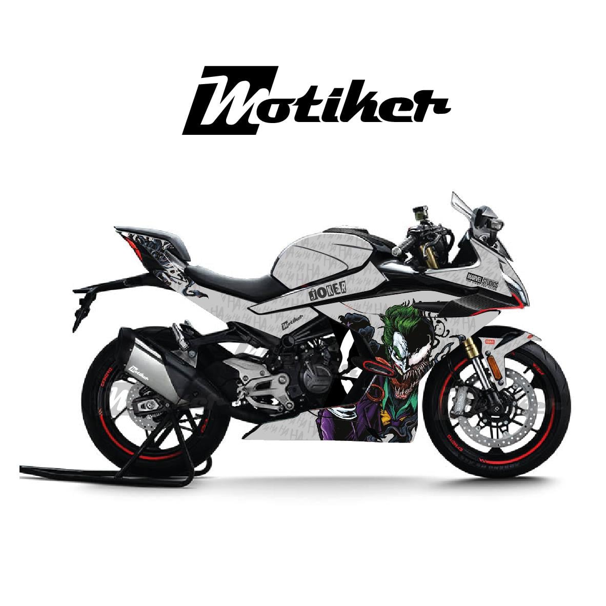 450SRCF MOTO 450SR Joker Sticker Etiket Parçalı Kaplama Modeli 